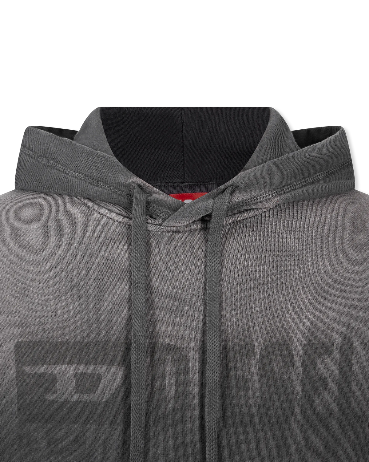 Black Cotton S-Ginn Hood K44 Sweatshirt by Diesel | DIHSAN