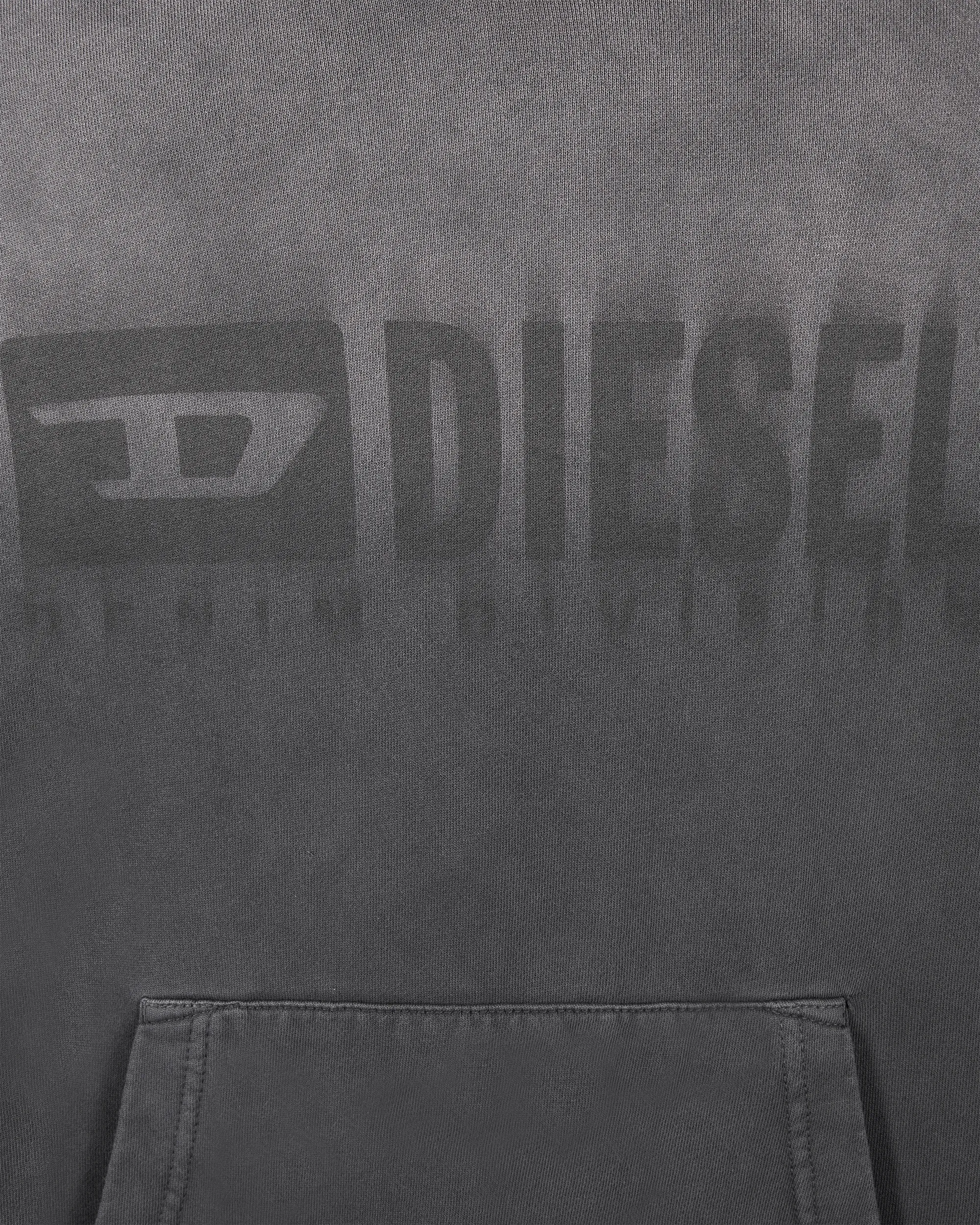 Black Cotton S-Ginn Hood K44 Sweatshirt by Diesel | DIHSAN