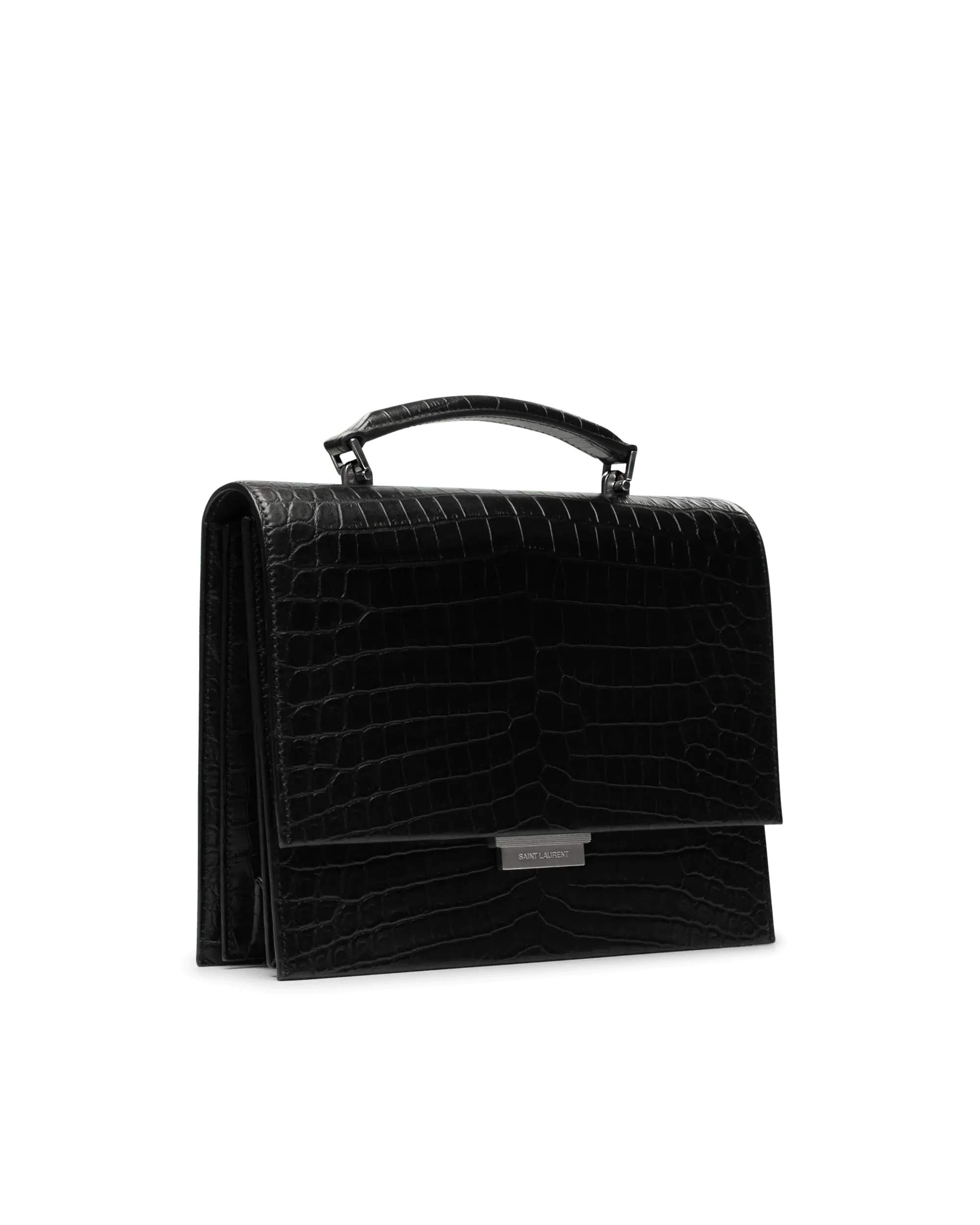 Embossed Croc Babylone Bag