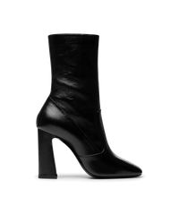 Maddie Leather Midcalf Boots - DIHSAN