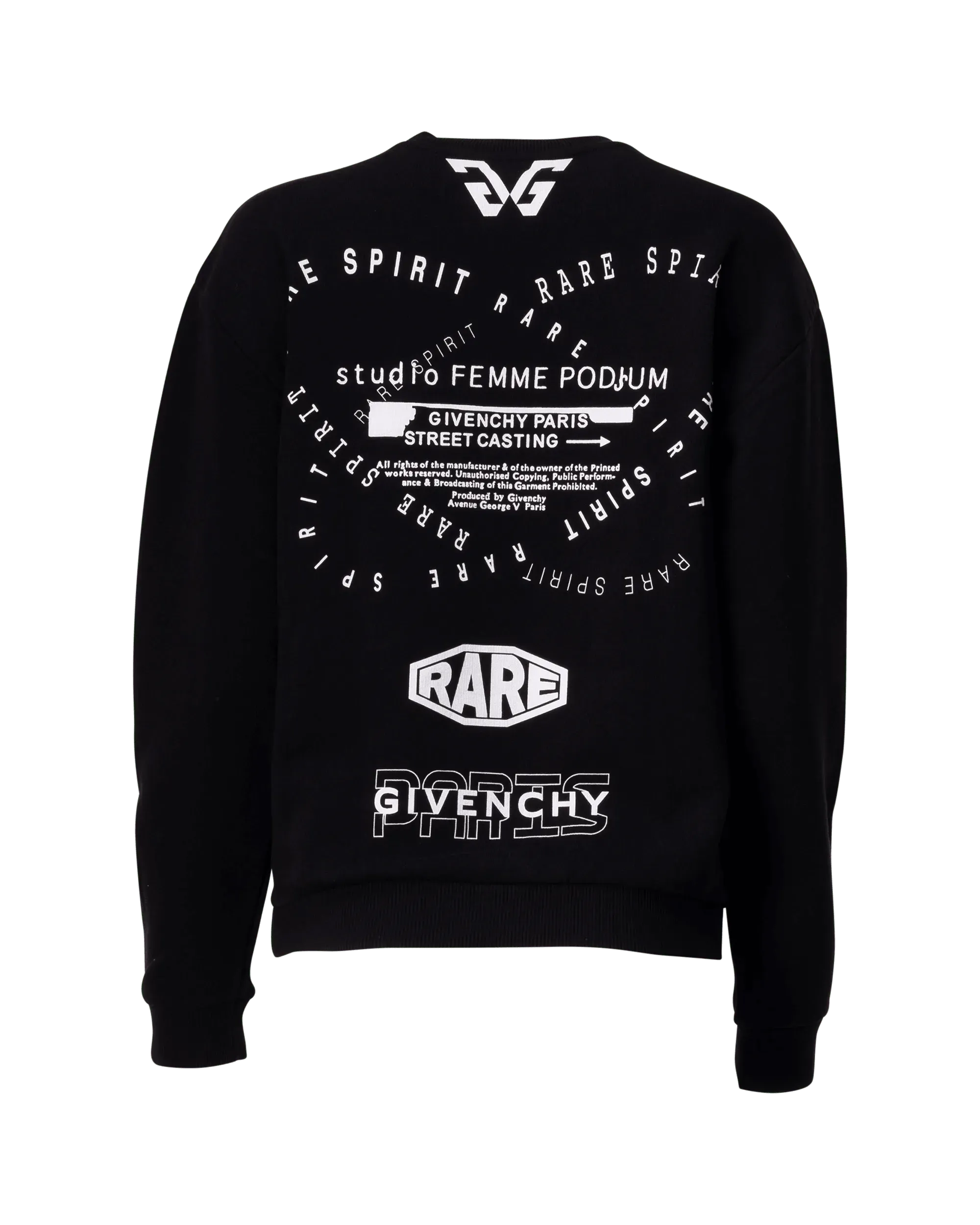 Spirit Print Sweatshirt - DIHSAN