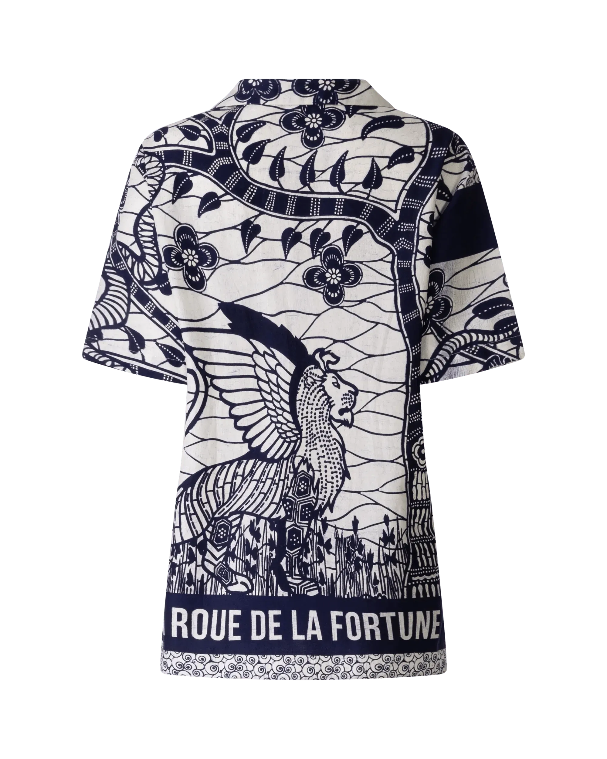 Printed Button Up Cotton Shirt - DIHSAN