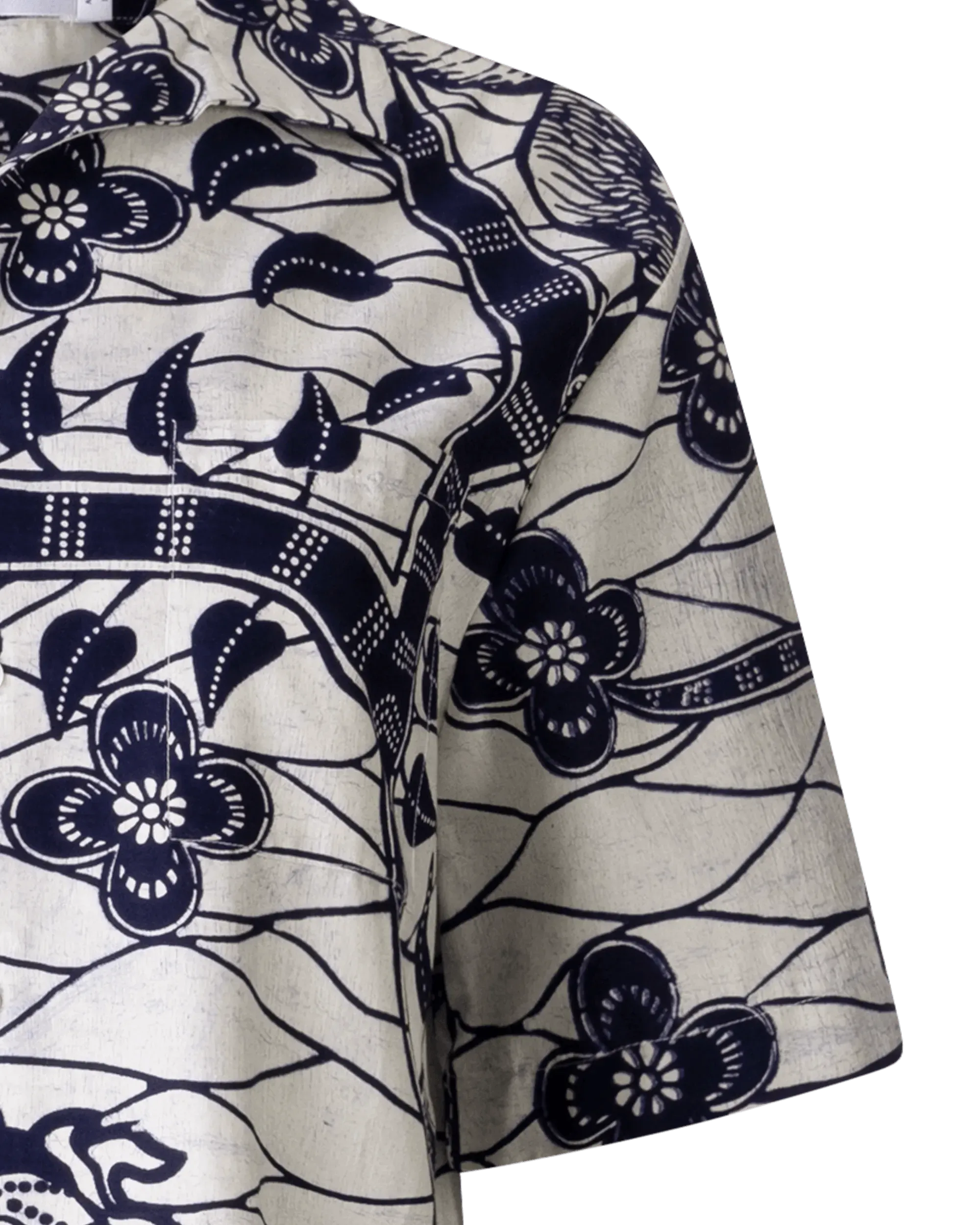 Printed Button Up Cotton Shirt - DIHSAN