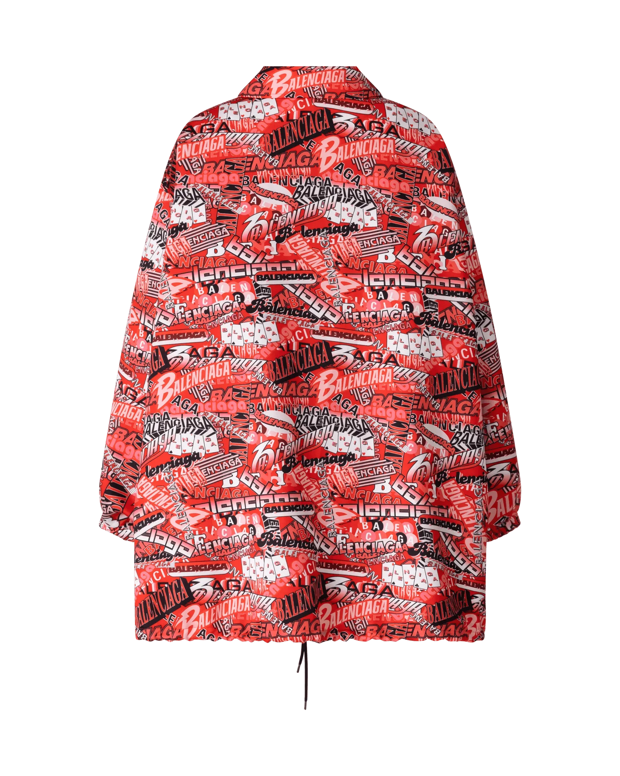 Logo Print Oversized Jacket - DIHSAN