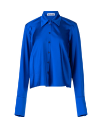 Satin Button Up Shirt - DIHSAN