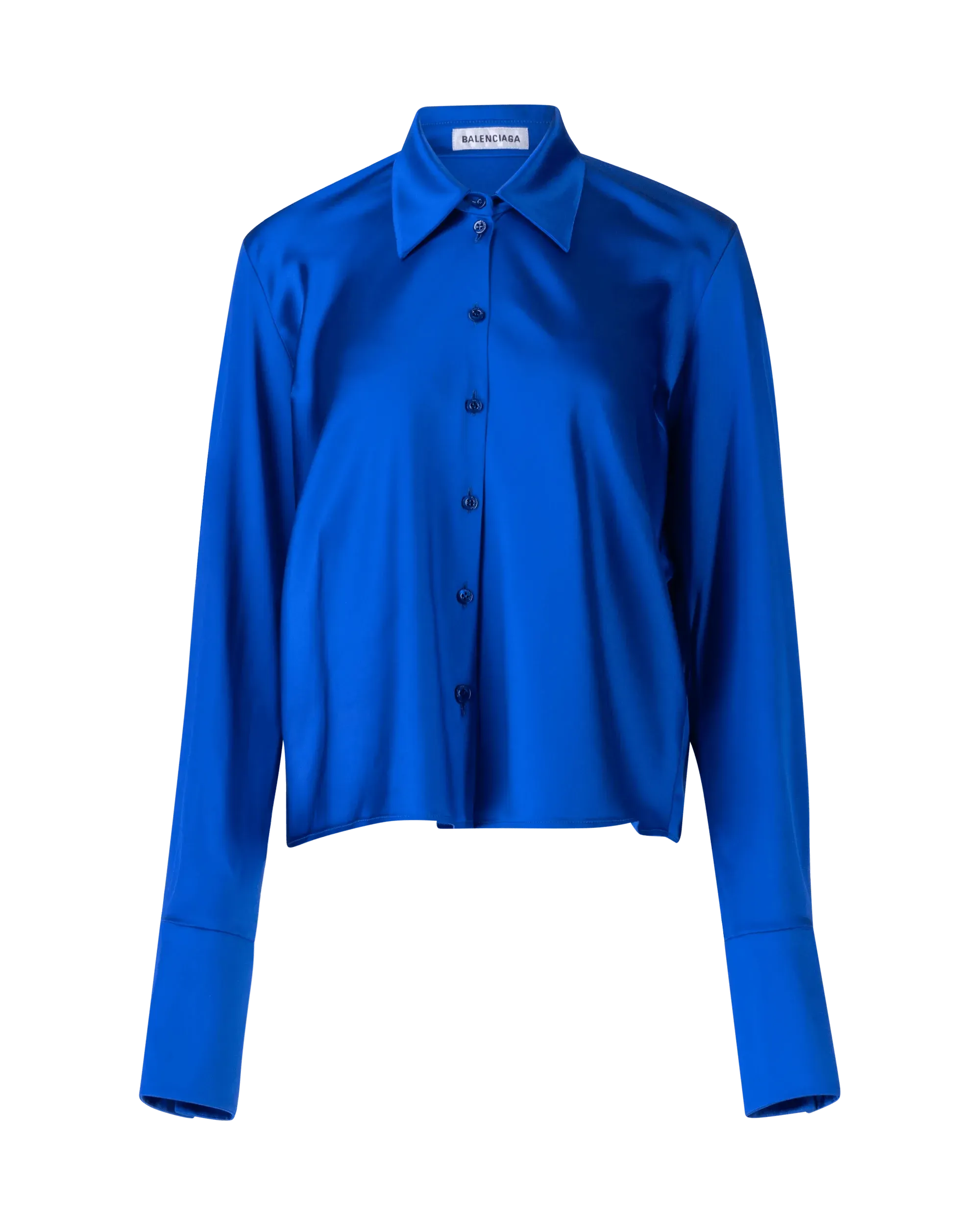 Satin Button Up Shirt - DIHSAN