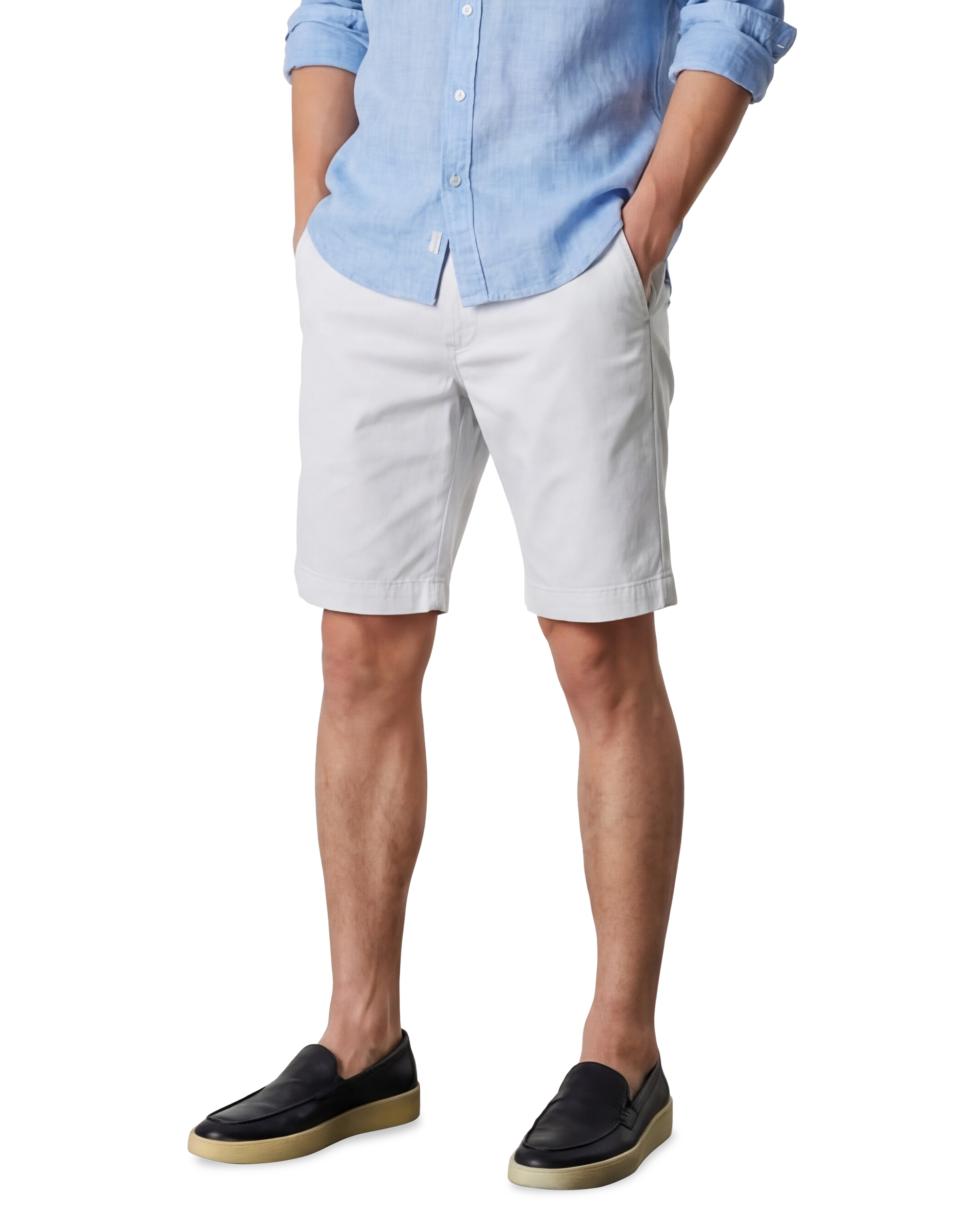 Wanderer Slim Sueded Sateen Trouser Short