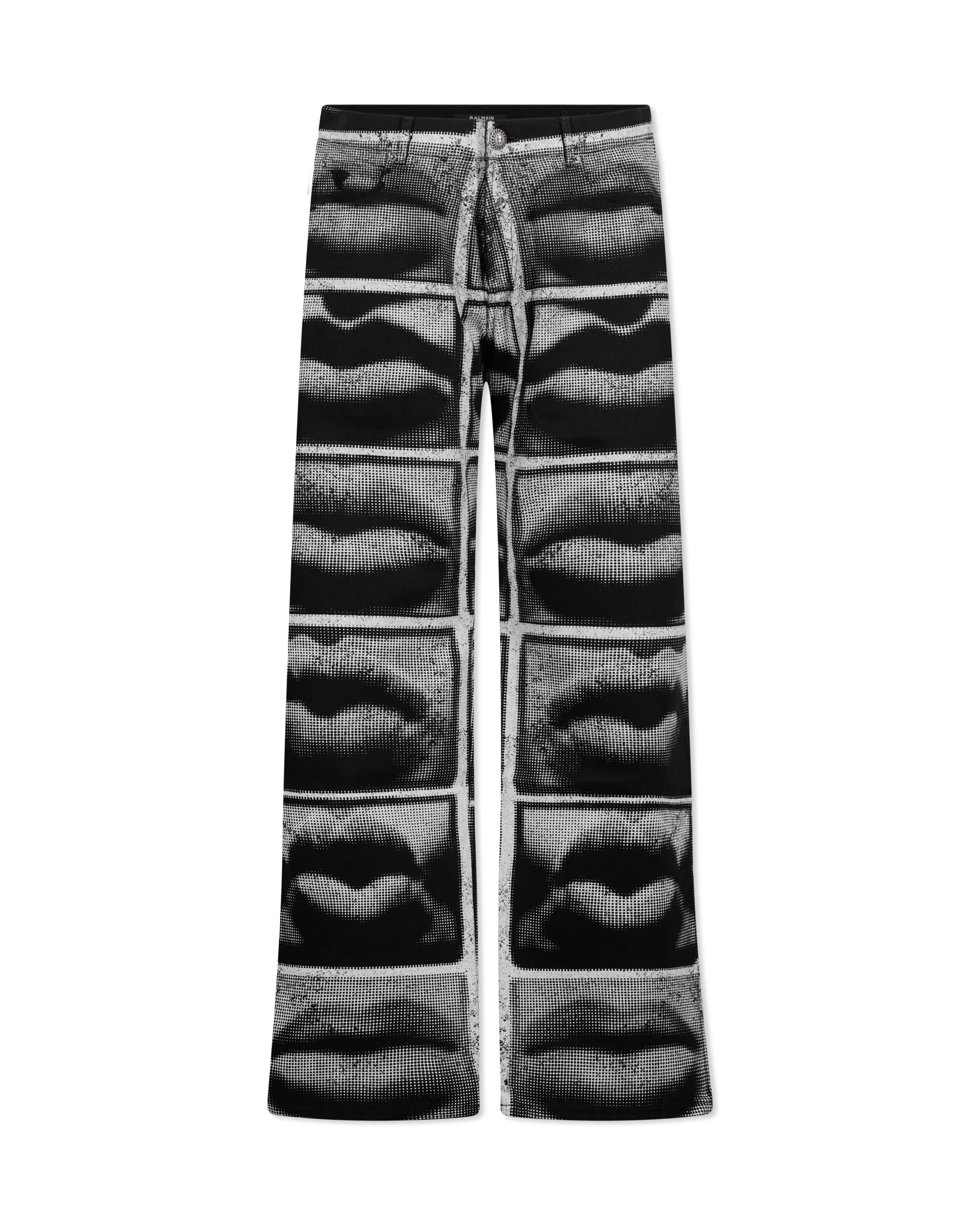 Relaxed Fit Lips Printed Jeans - DIHSAN
