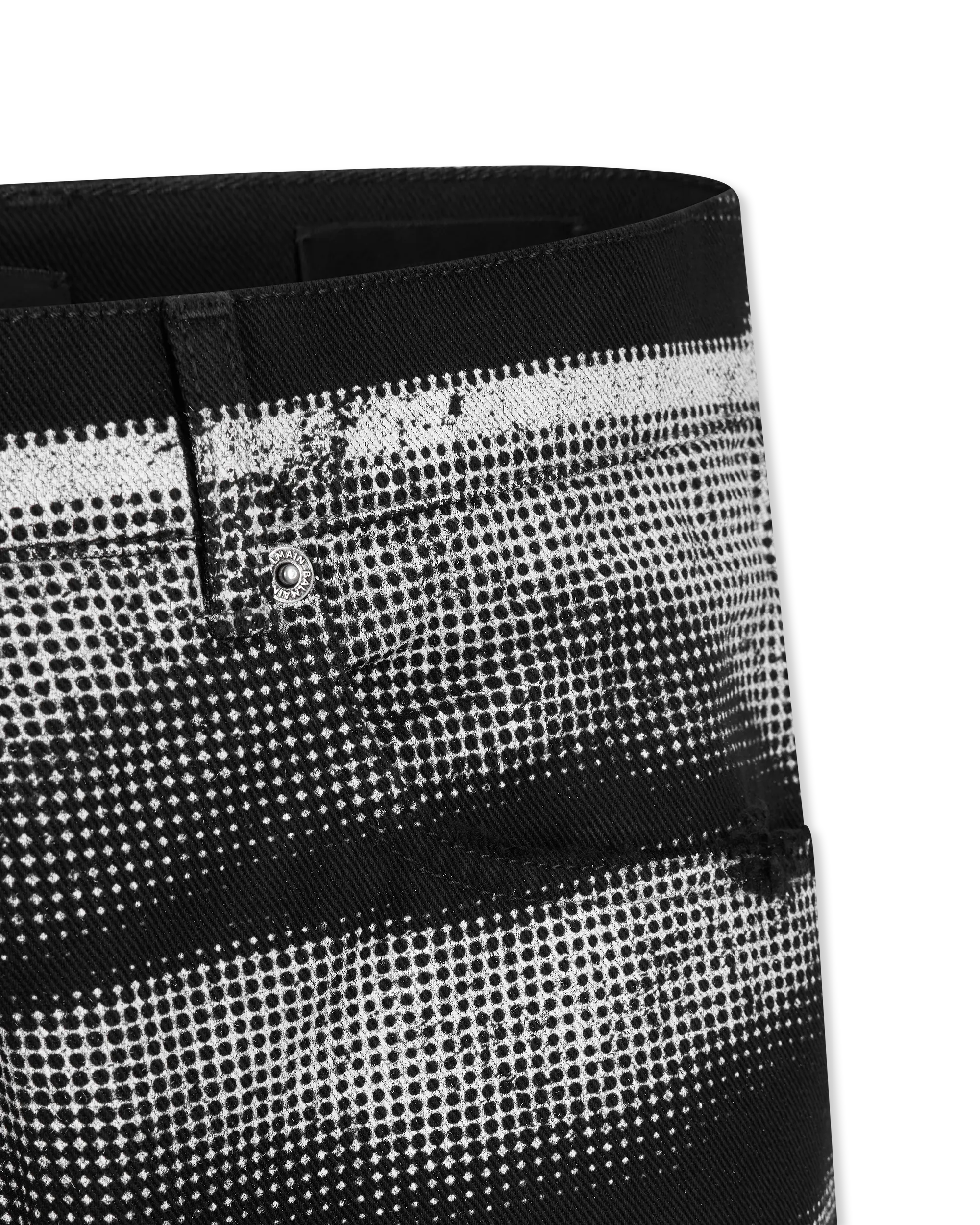 Relaxed Fit Lips Printed Jeans - DIHSAN