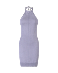 Butterfly Knit Halterneck Mini Dress - DIHSAN