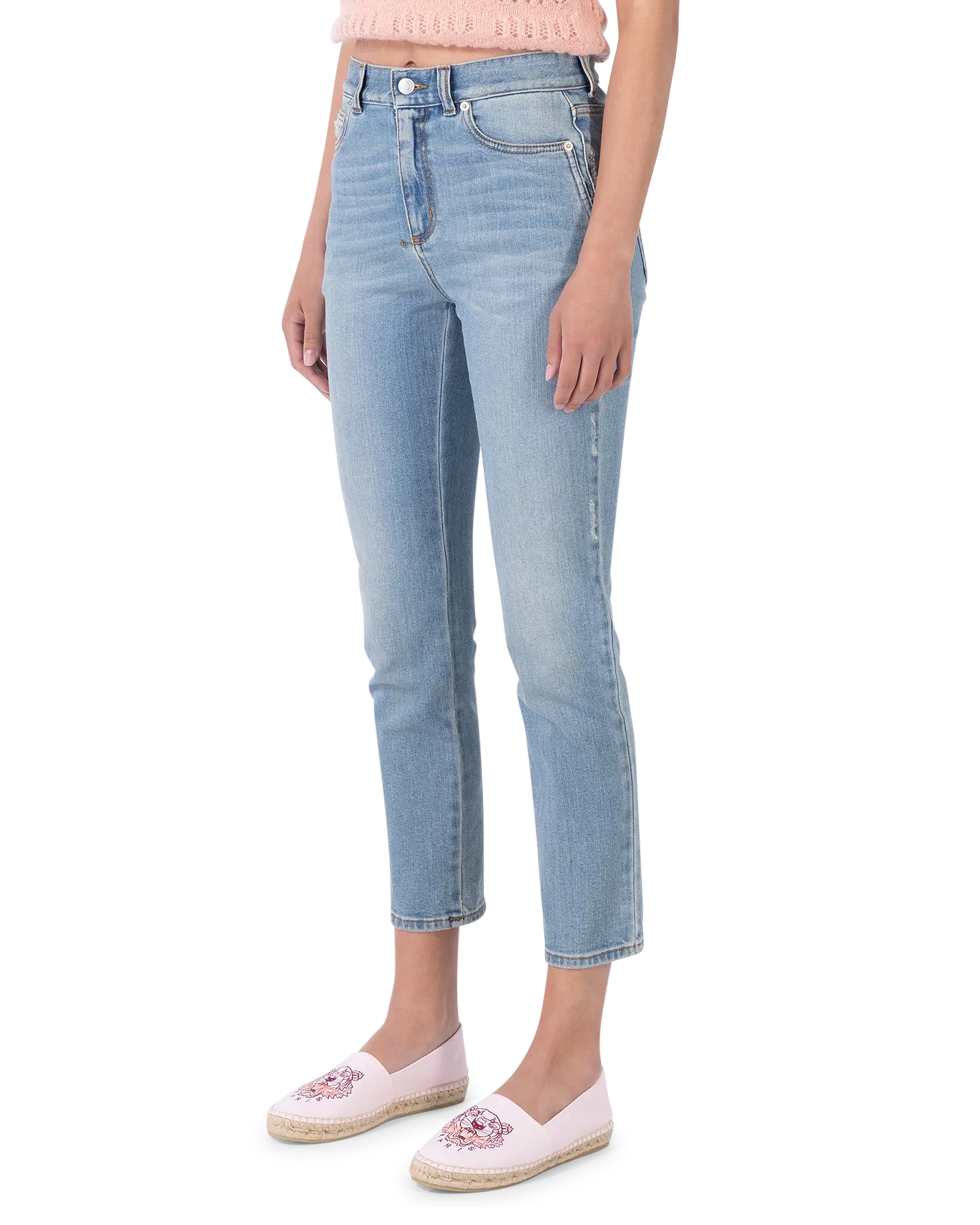 Fitted Five-Pocket Jeans