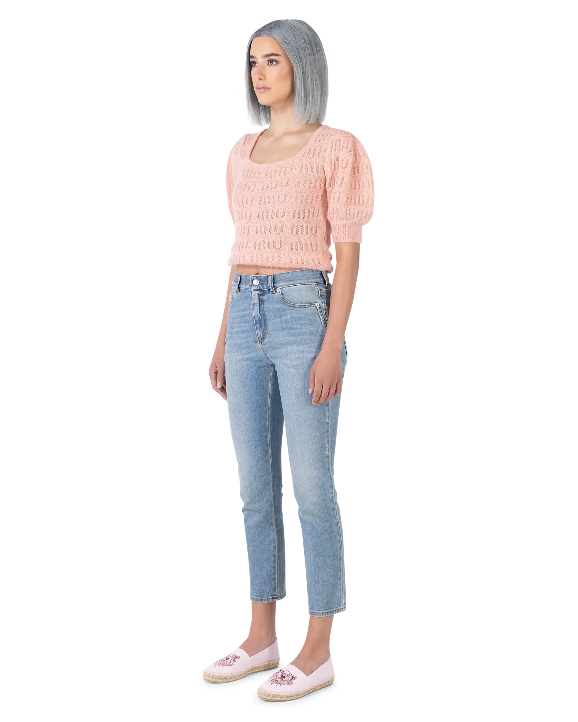 Fitted Five-Pocket Jeans