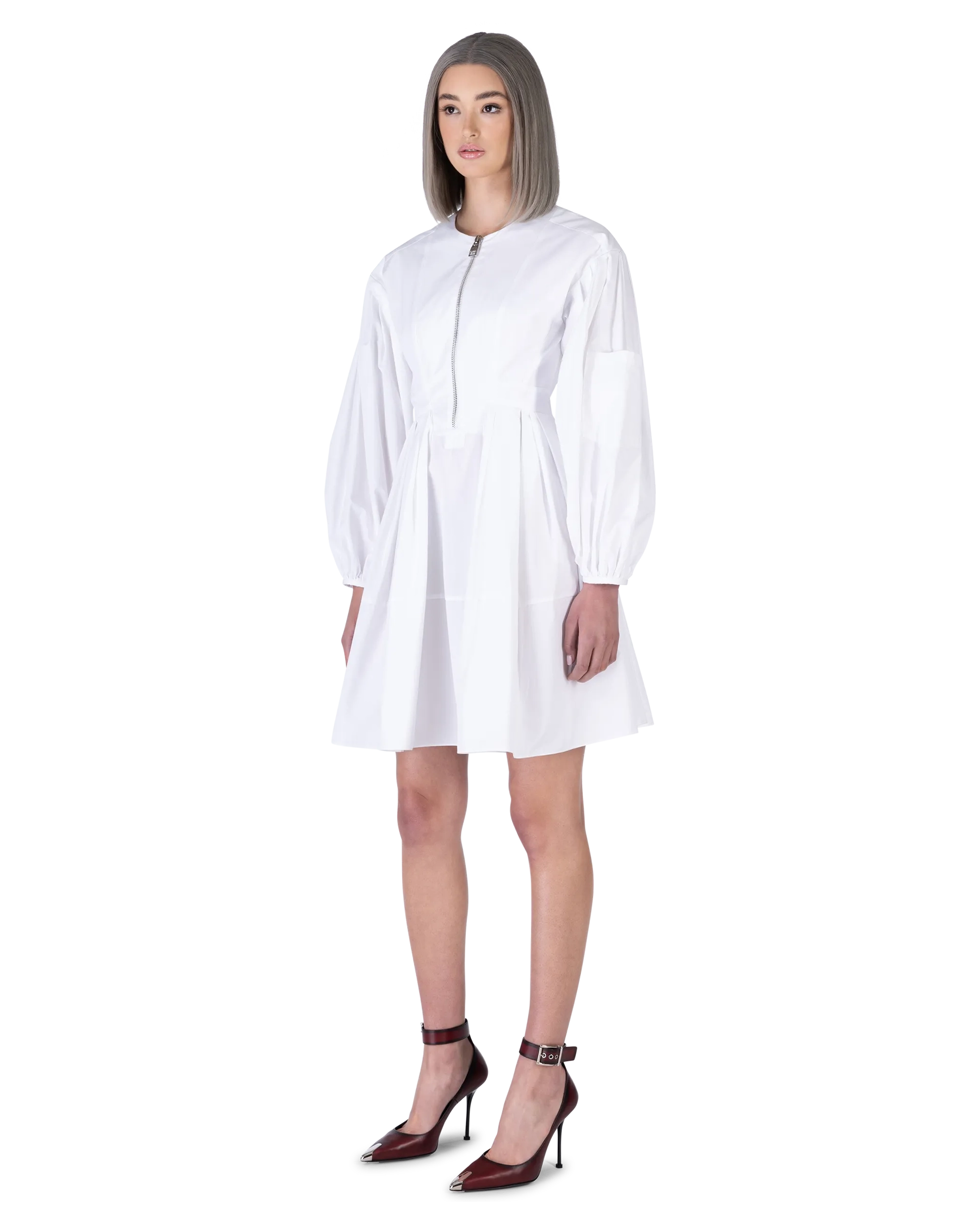 Organic Heavy Poplin Drop Cocoon Dress