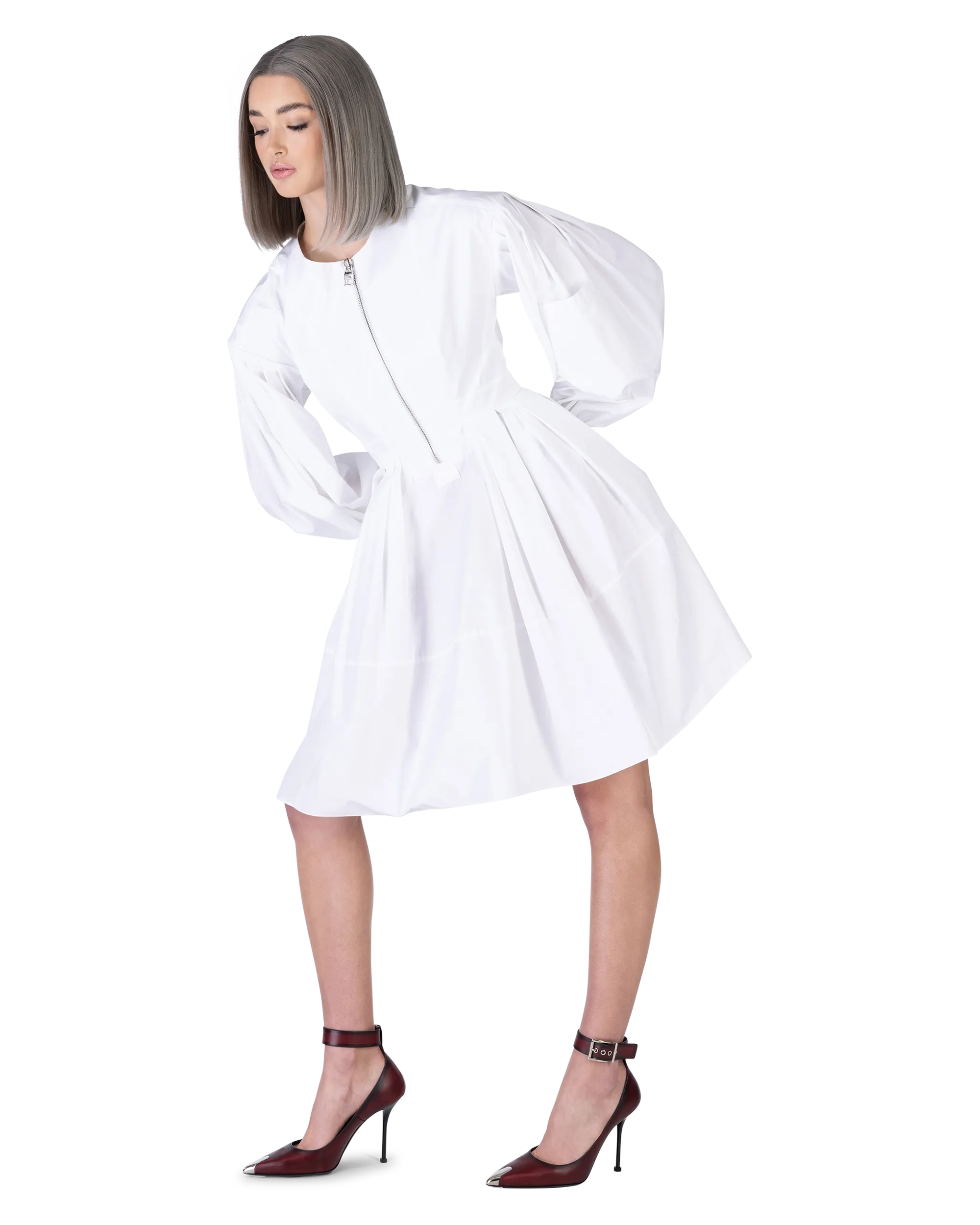 Organic Heavy Poplin Drop Cocoon Dress