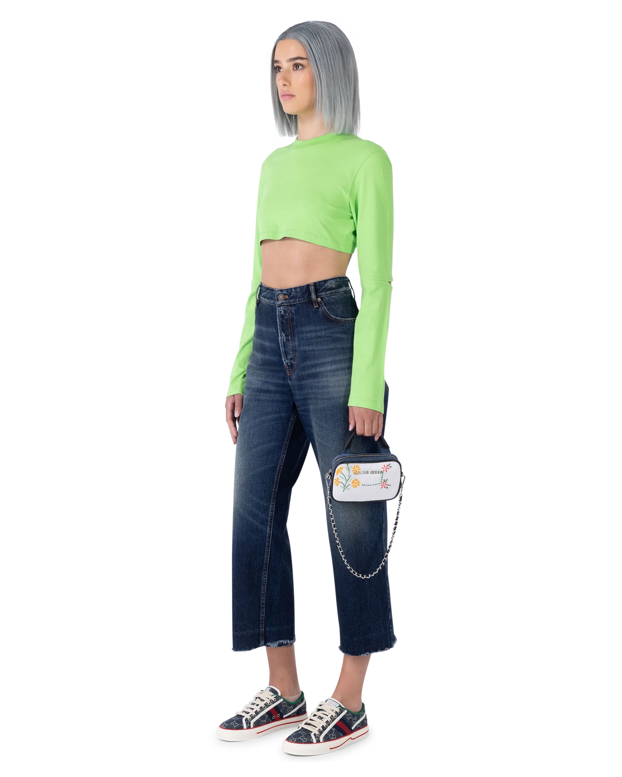 Frayed Hem Japanese Denim Pants