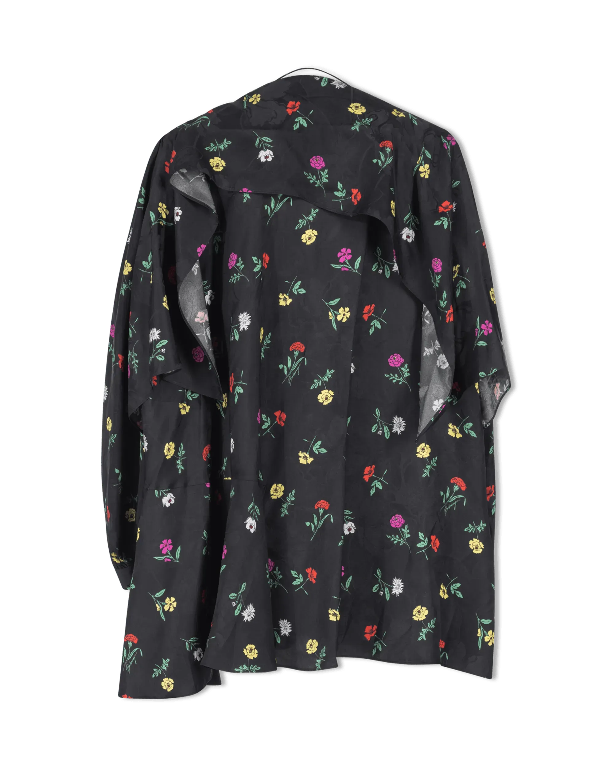 Falling Flowers Jacquard Dress - DIHSAN