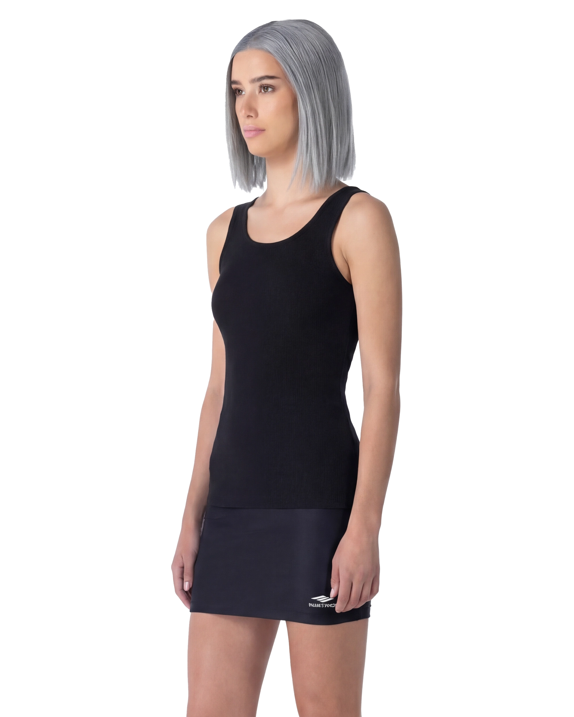 Ribbed Jersey Tank Top