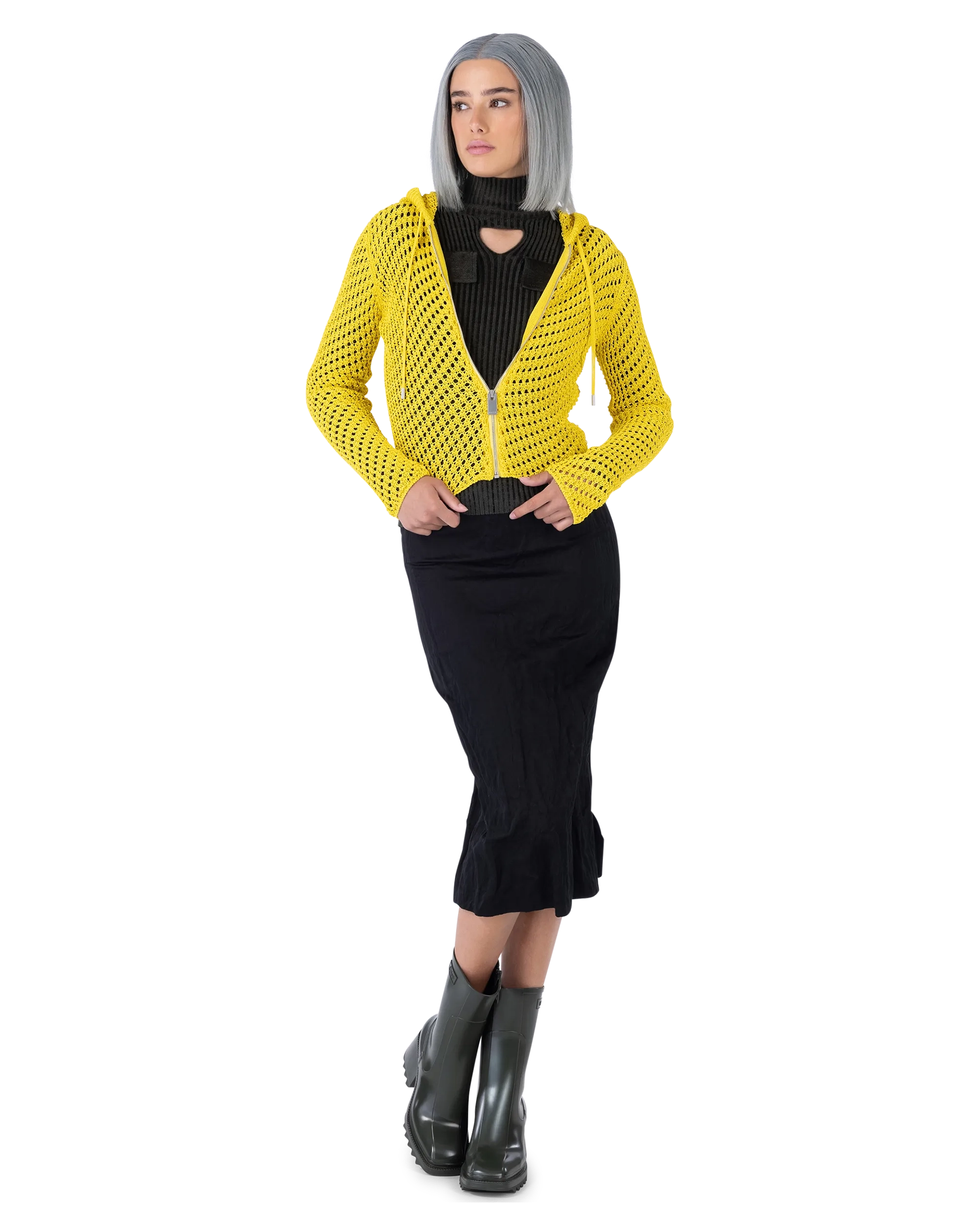 Lightweight Ribbed Turtleneck