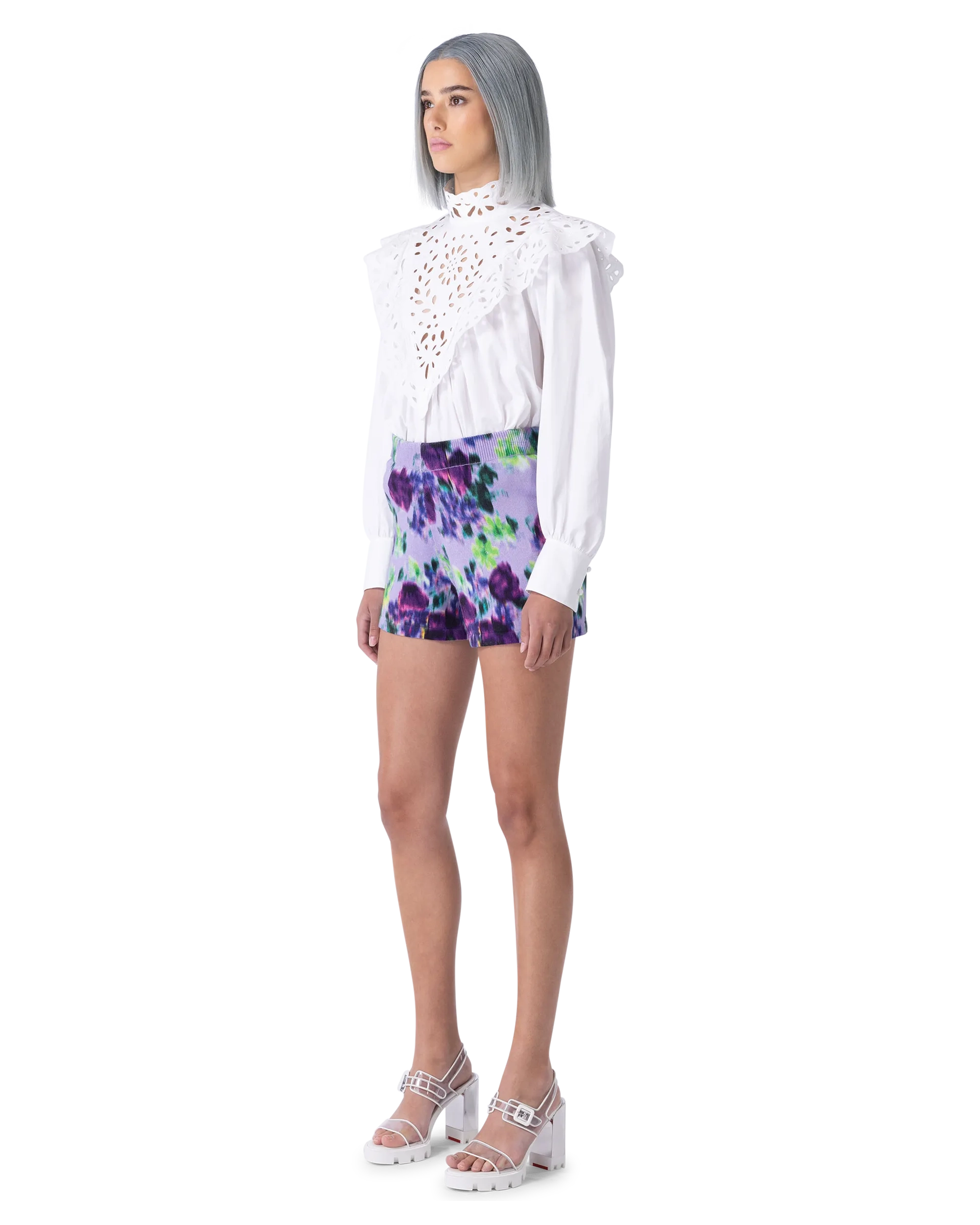 Embroidered Long Sleeve Blouse