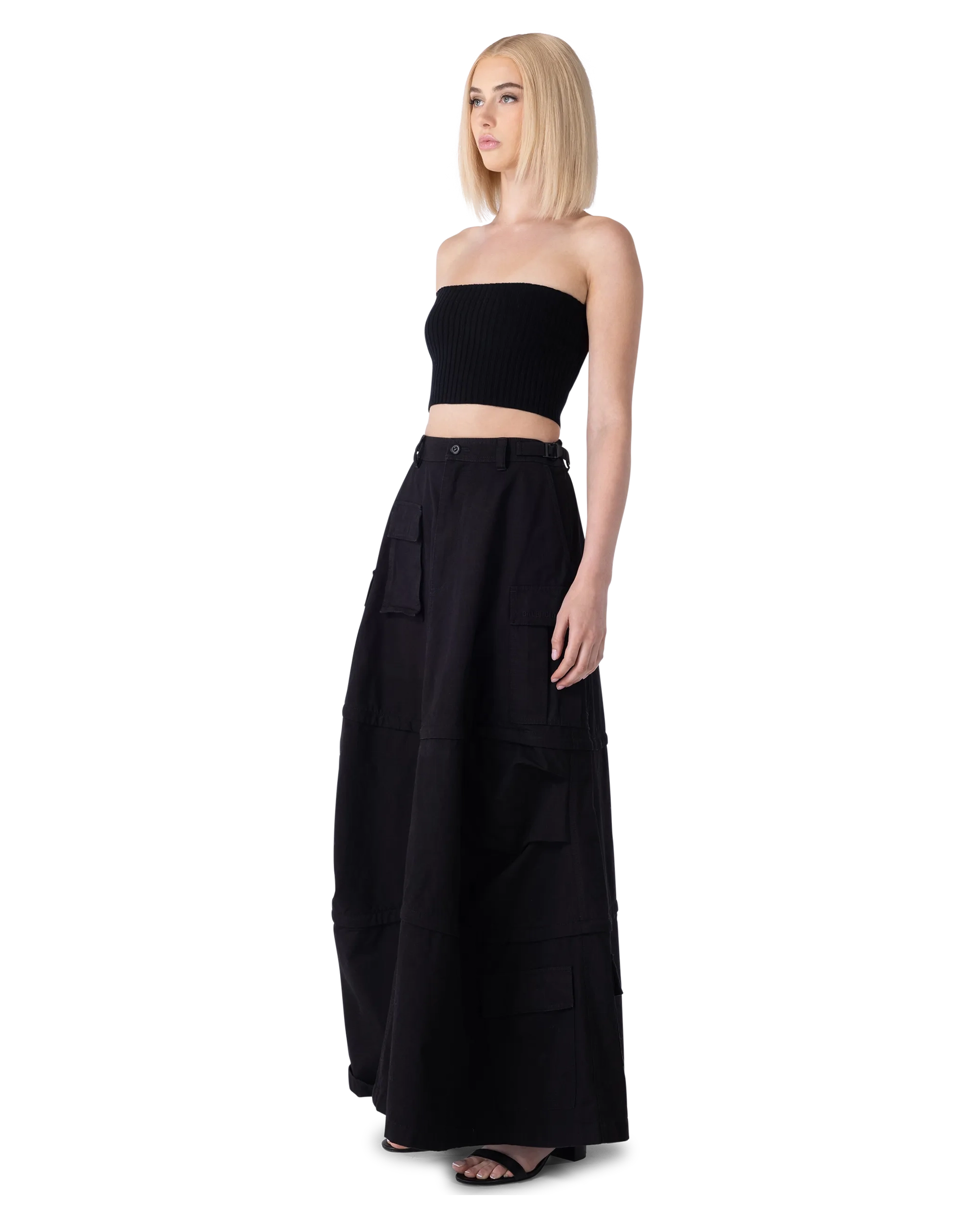Cropped Wool Tube Top