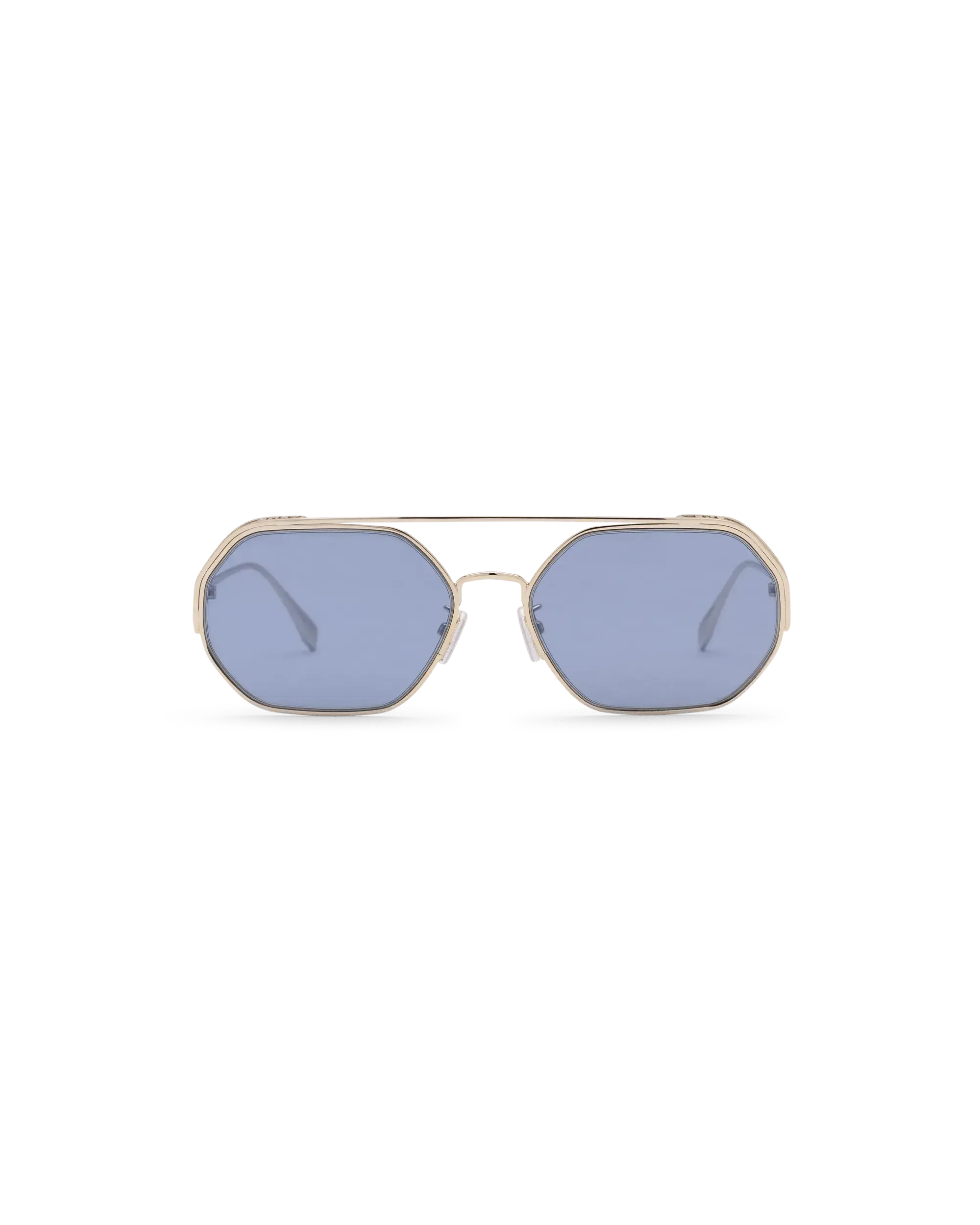 Blue Lens O’Lock Hexagonal Sunglasses - DIHSAN