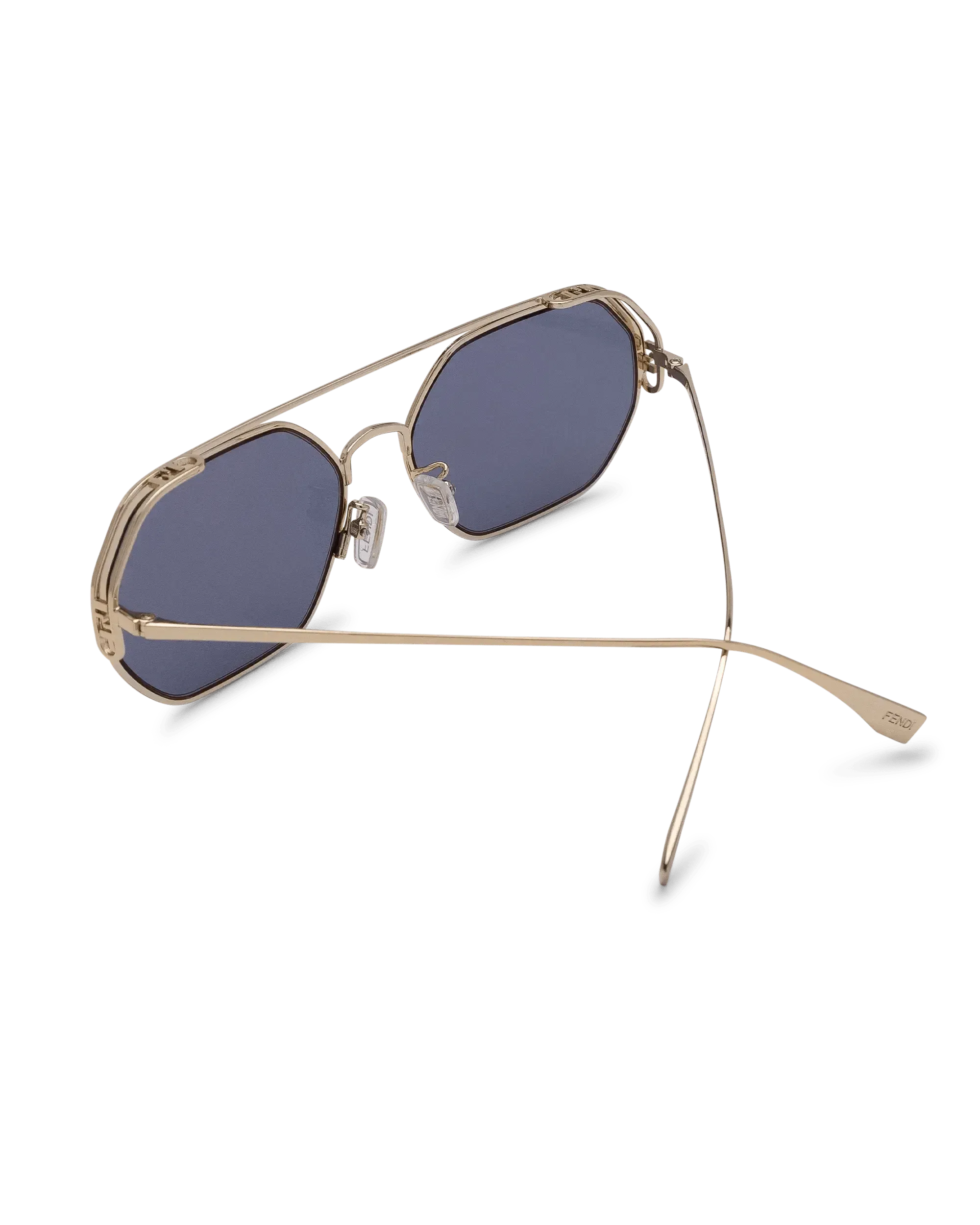 Blue Lens O’Lock Hexagonal Sunglasses - DIHSAN