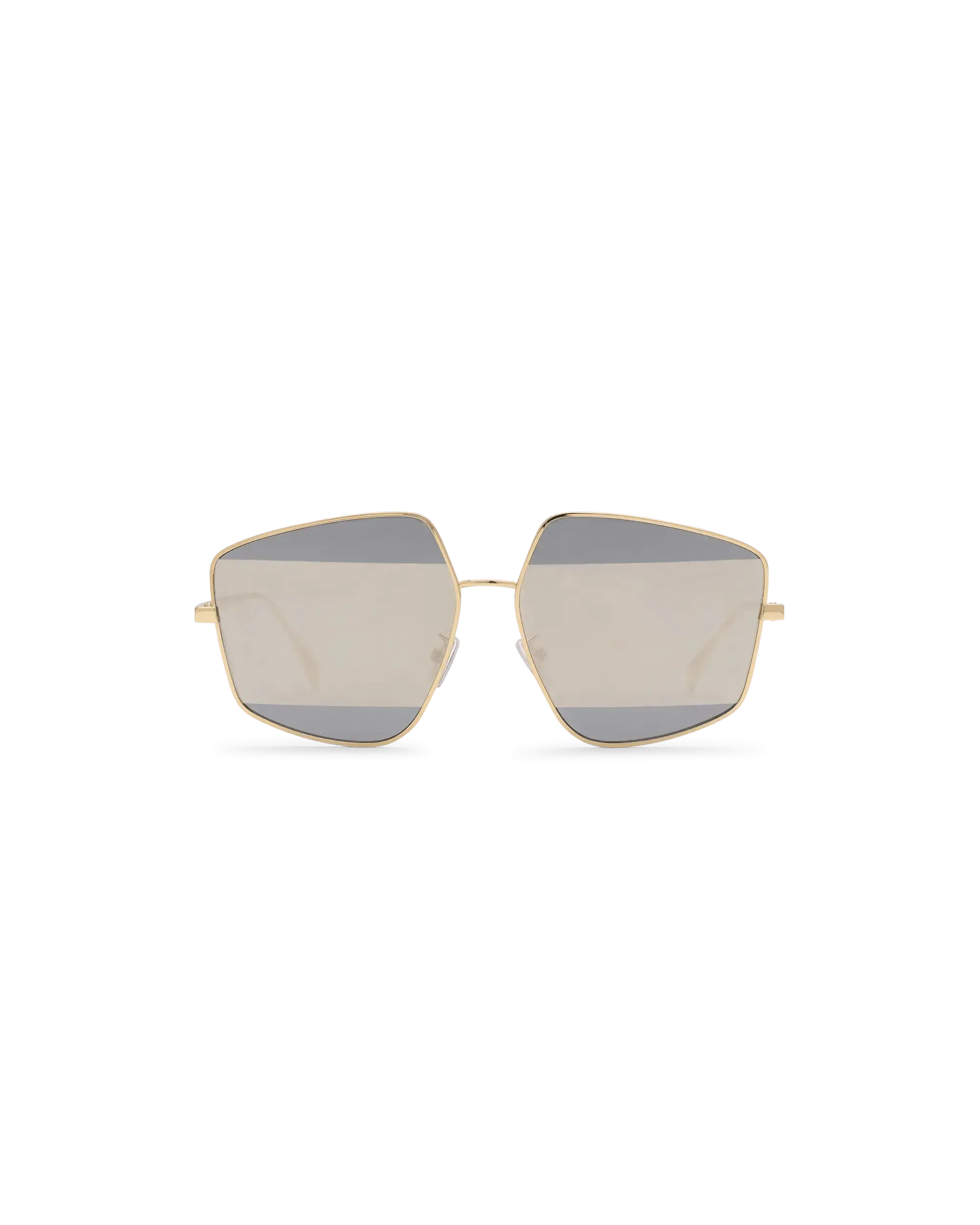 Mirrored Striped Sunglasses - DIHSAN