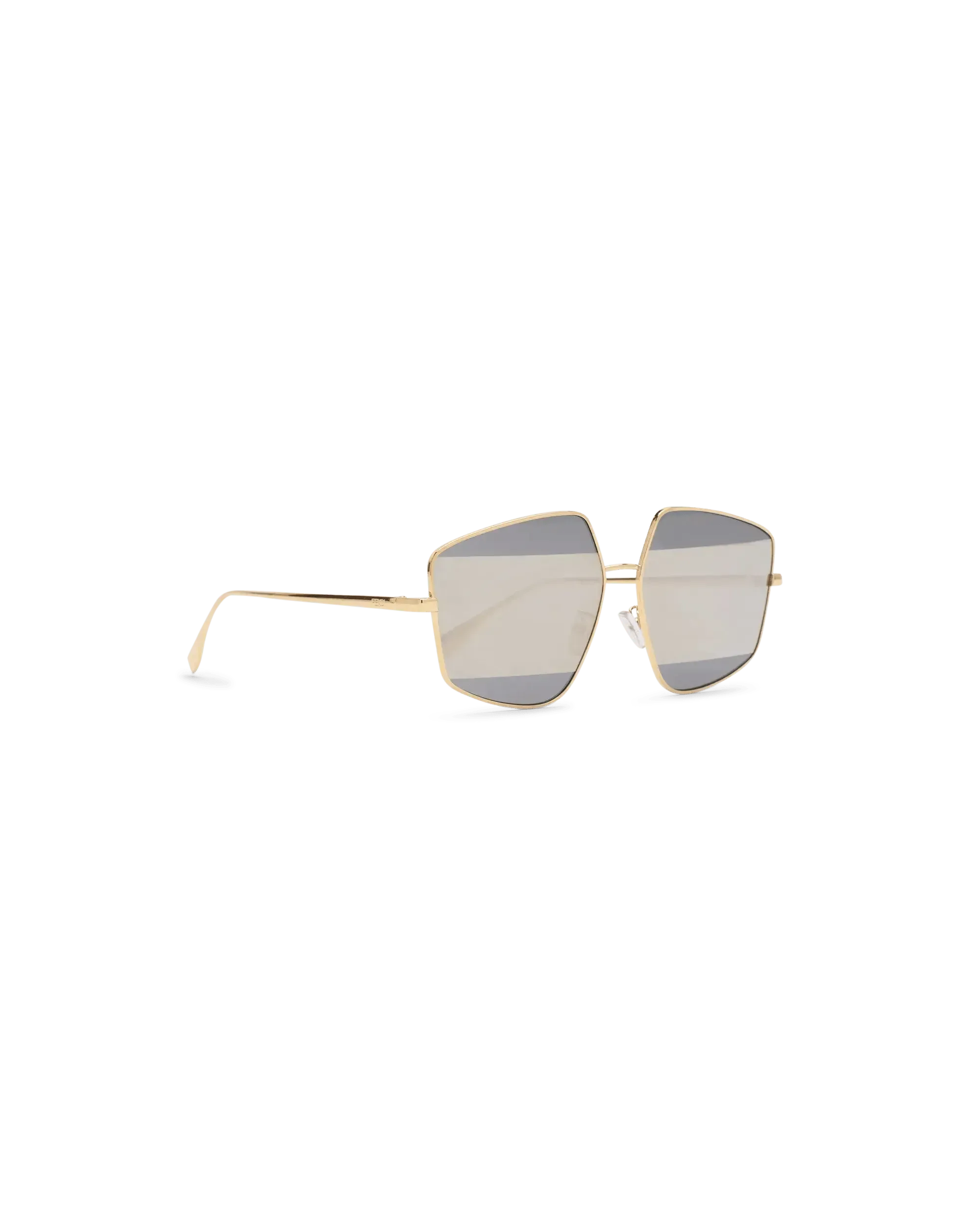 Mirrored Striped Sunglasses - DIHSAN