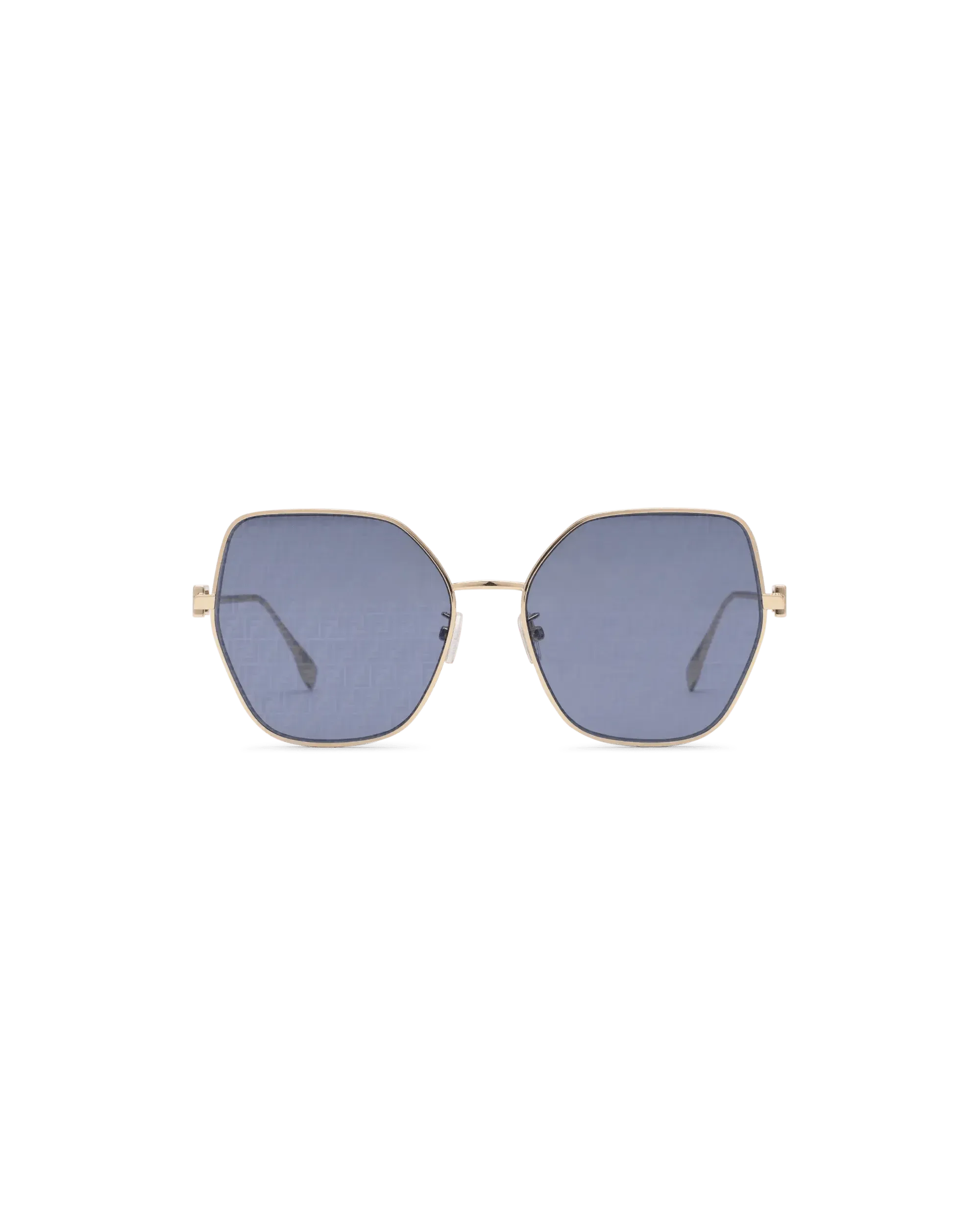 Blue Lens Baguette Sunglasses - DIHSAN
