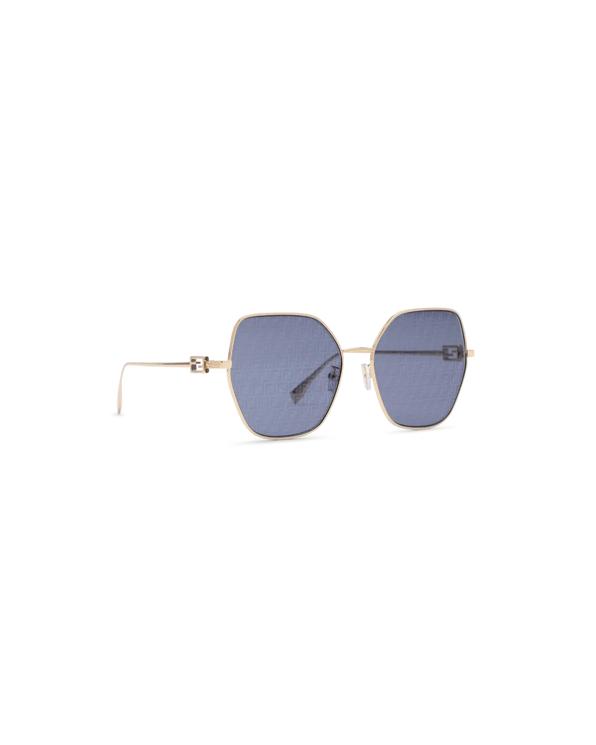 Blue Lens Baguette Sunglasses