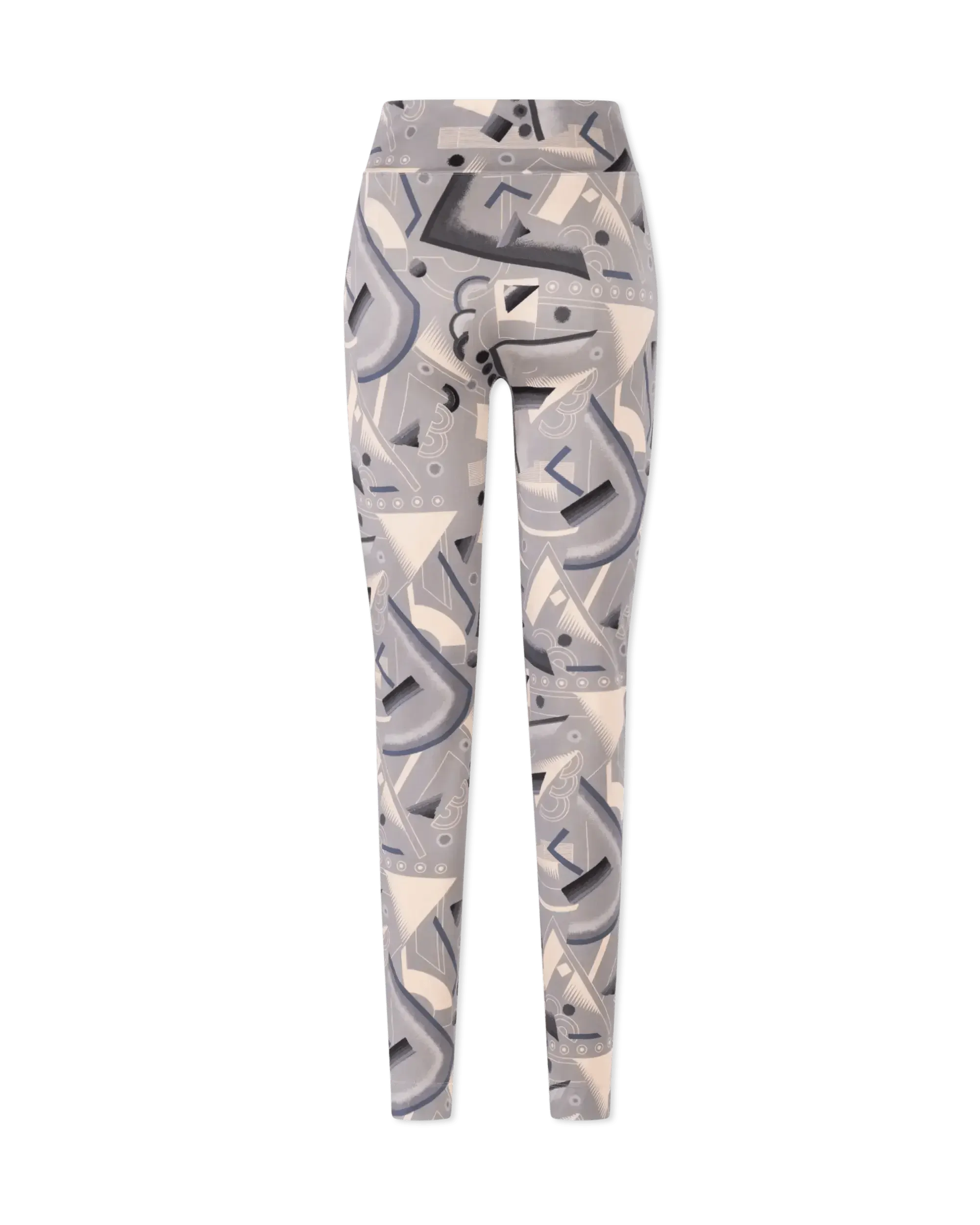 Geometric Print Lycra Leggings - DIHSAN