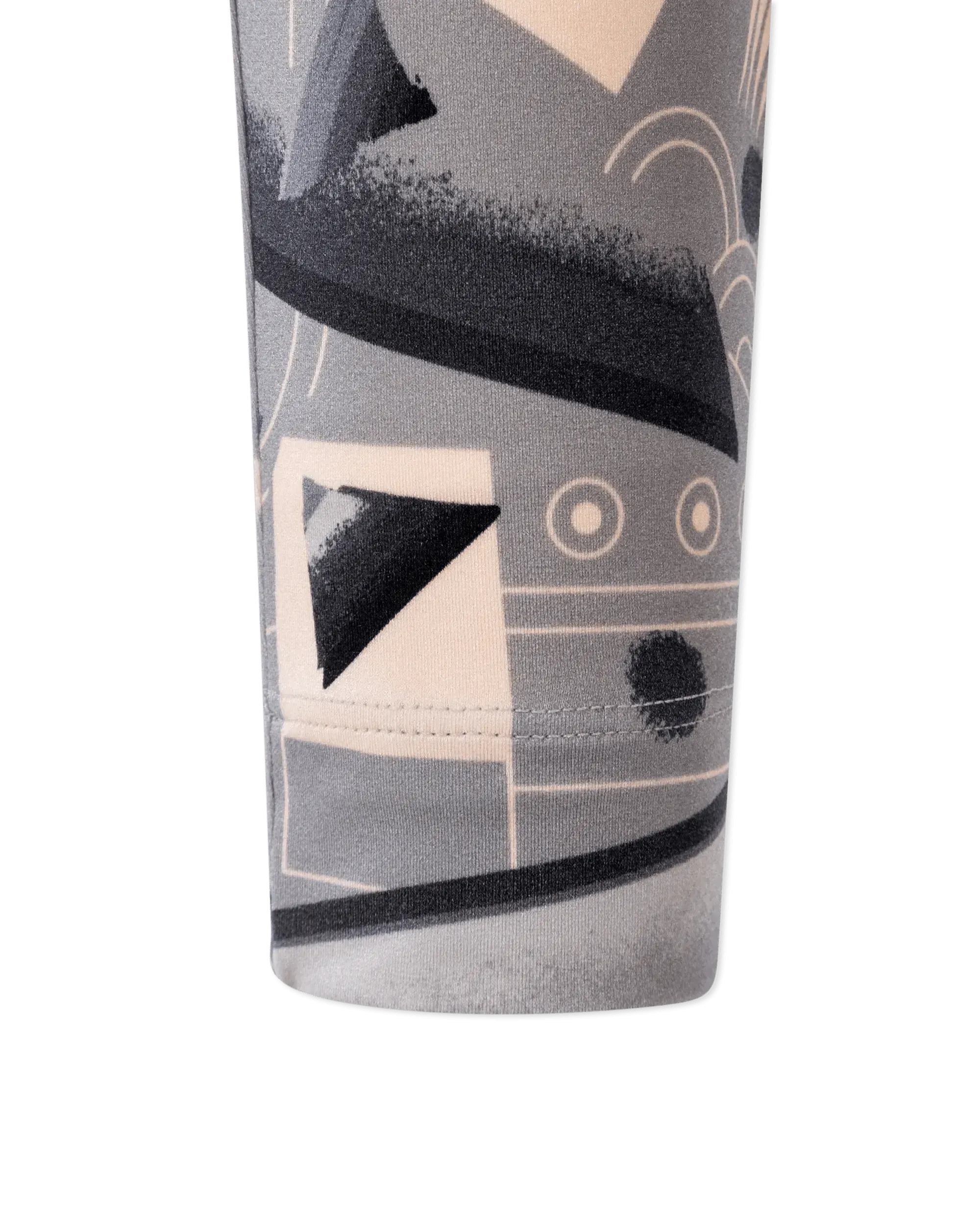 Geometric Print Lycra Leggings - DIHSAN