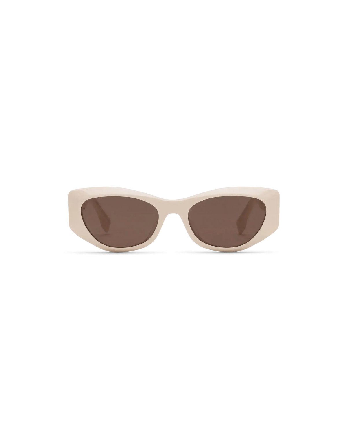 Fendace Cat Eye Ivory White Gold Logo Sunglasses Fendi Versace Sunglasses Fendace White in Plastic - 46533581 main image 2
