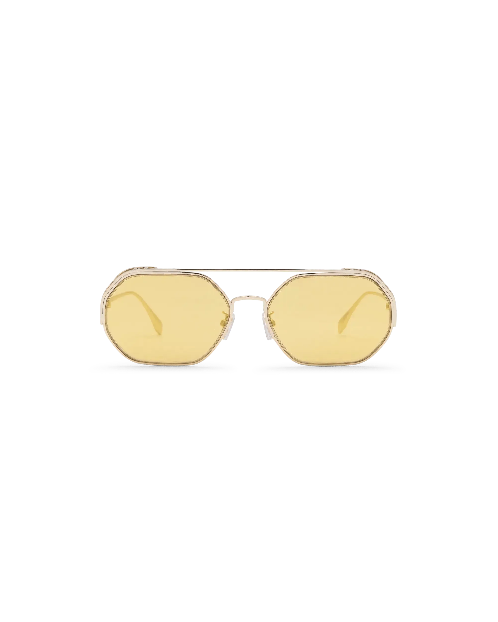 Yellow Lens O’Lock Hexagonal Sunglasses - DIHSAN