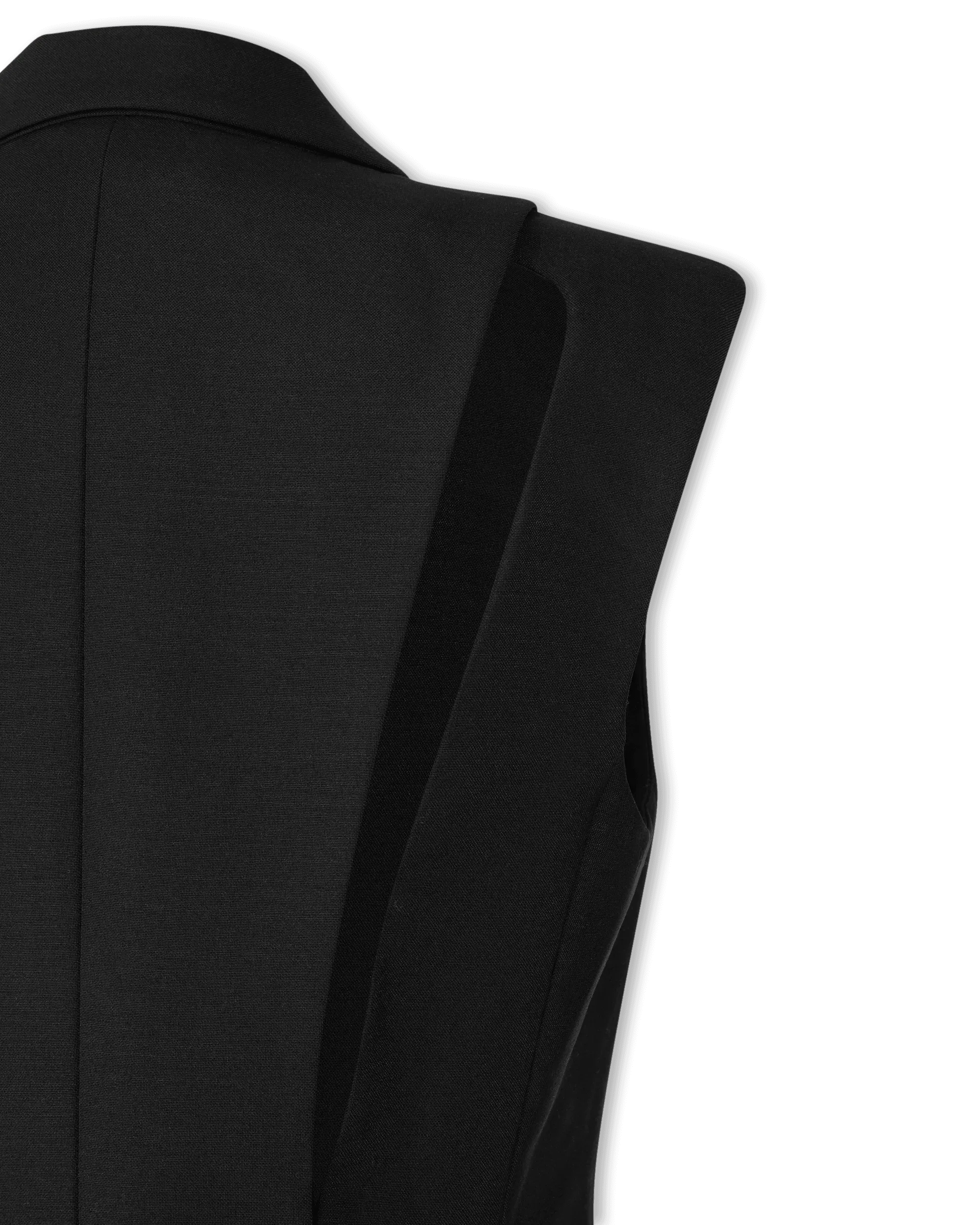 Lapel Collared U-Lock Dress - DIHSAN