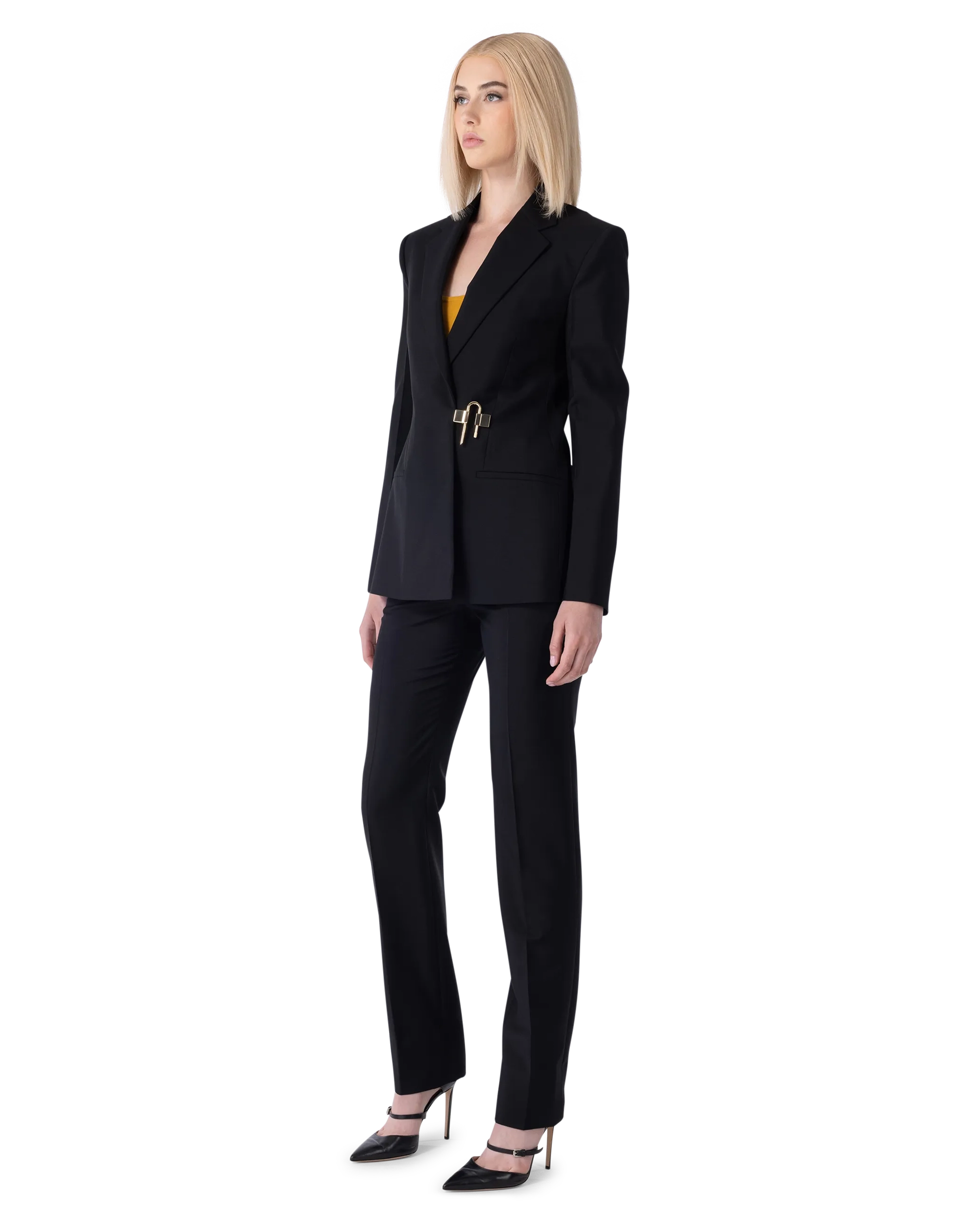 Back Slit U-Lock Blazer