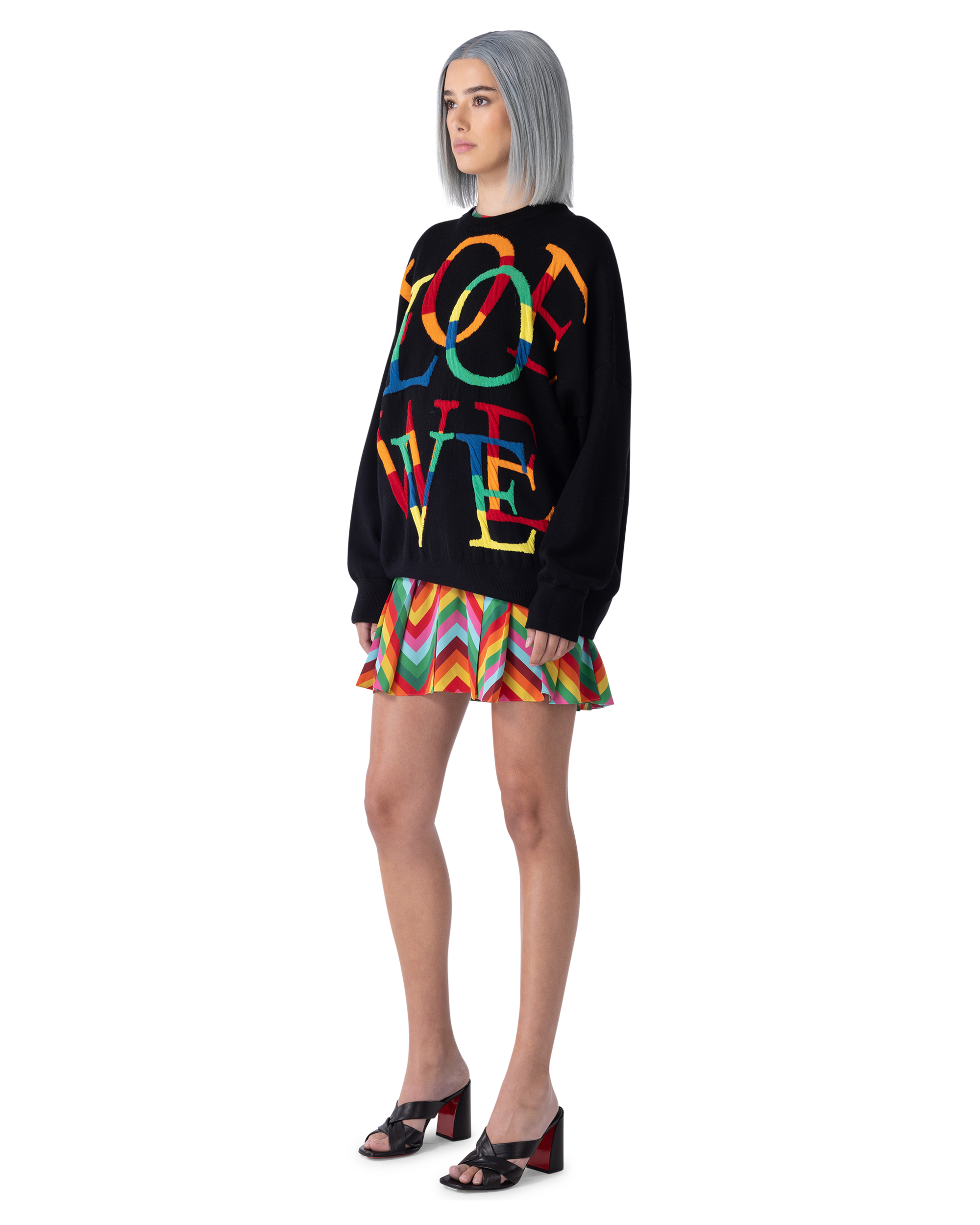 Wool Anagram Crewneck Sweater