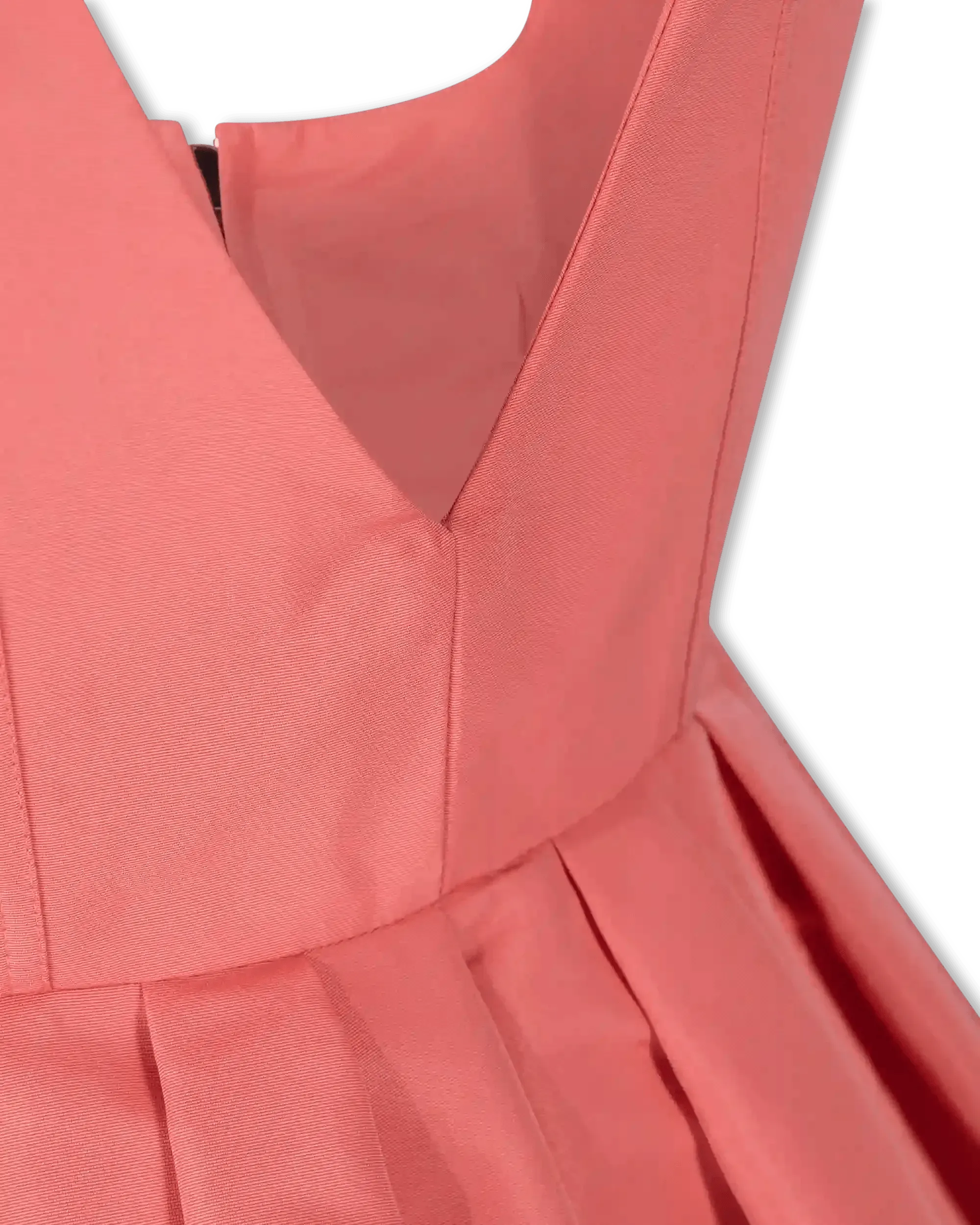 Sleeveless Taffeta Zipfront Mini Dress - DIHSAN