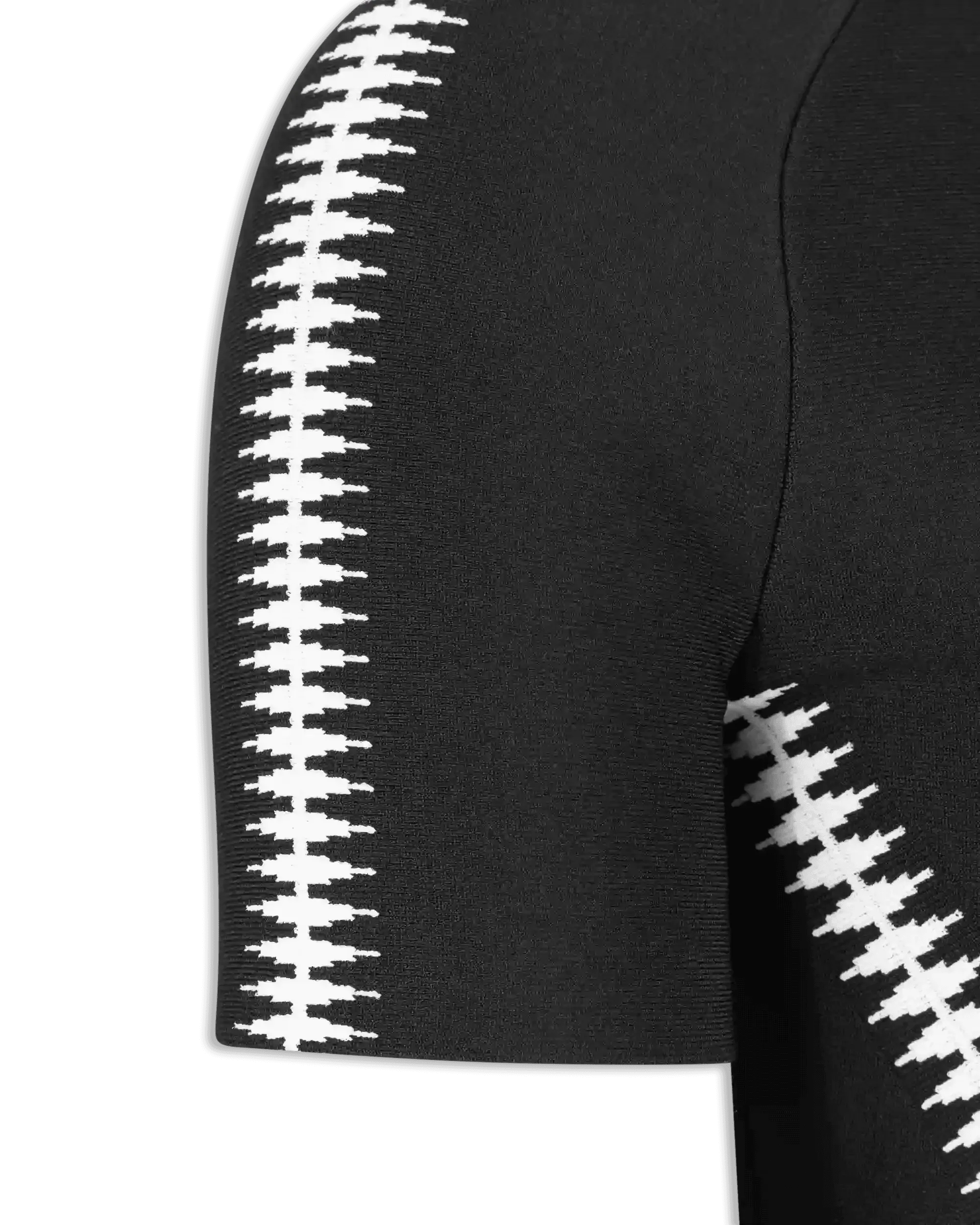 Jacquard Knit Mini Dress - DIHSAN