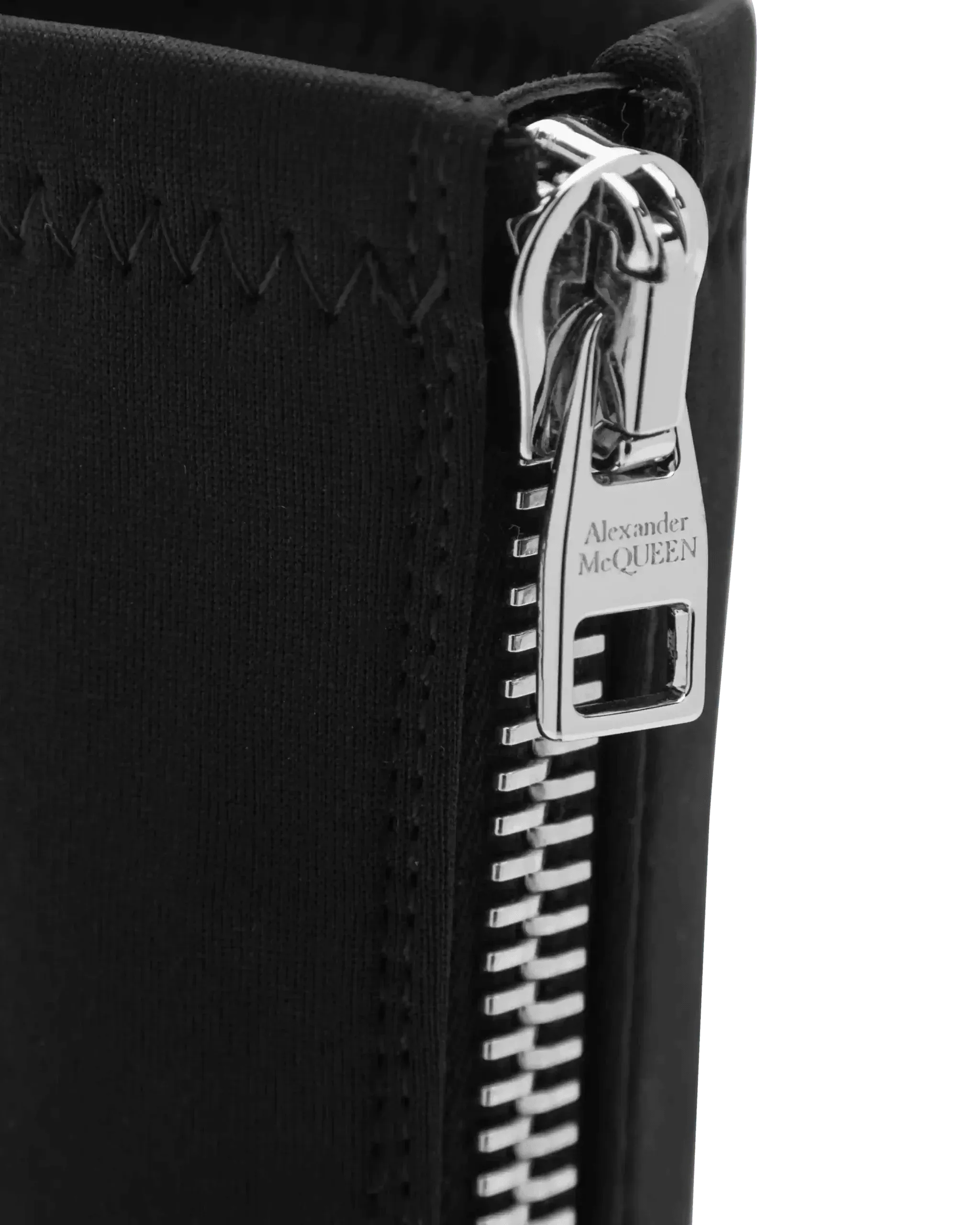 Front Zip Scuba Fabric Boots - DIHSAN