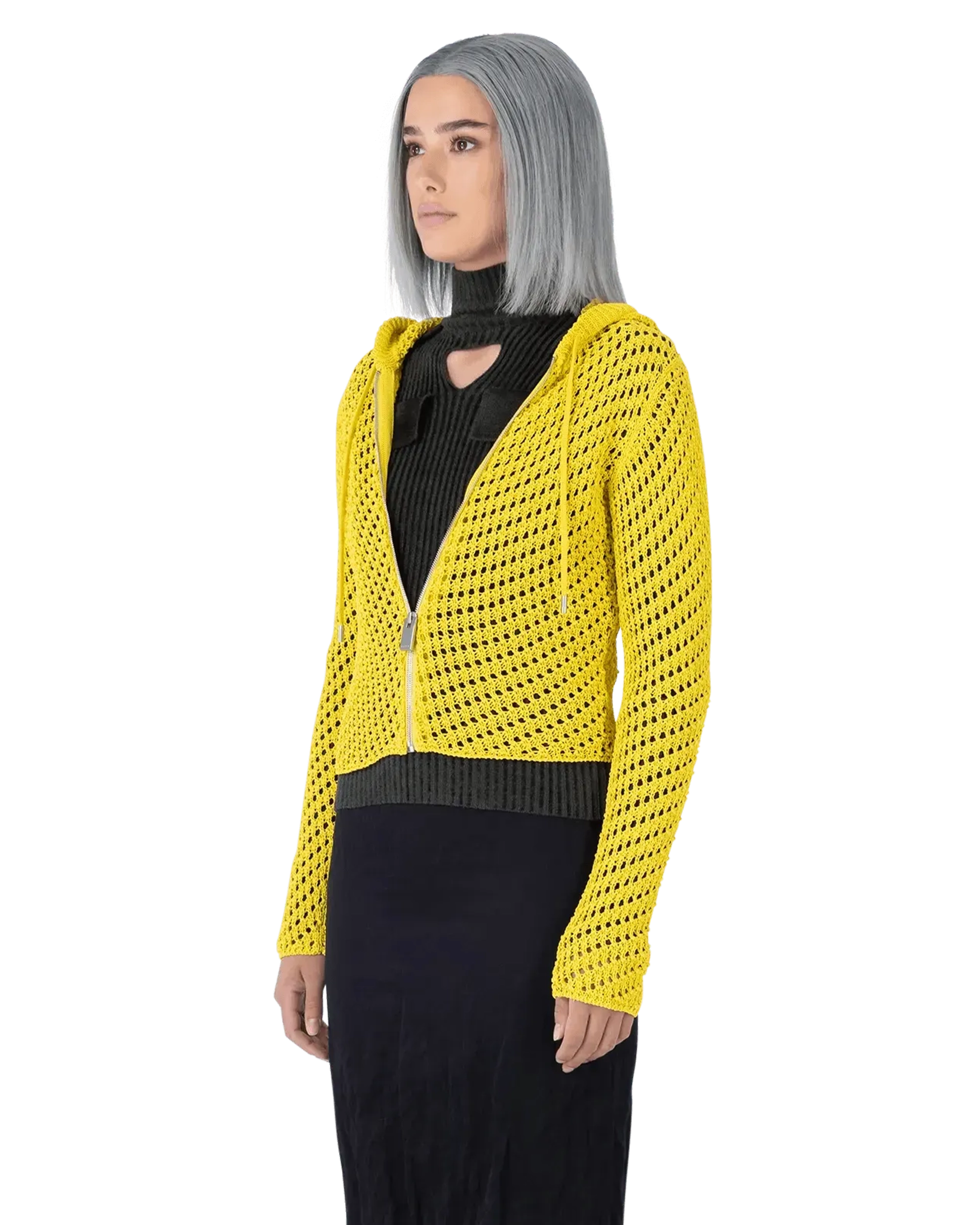 Crochet Hooded Cardigan