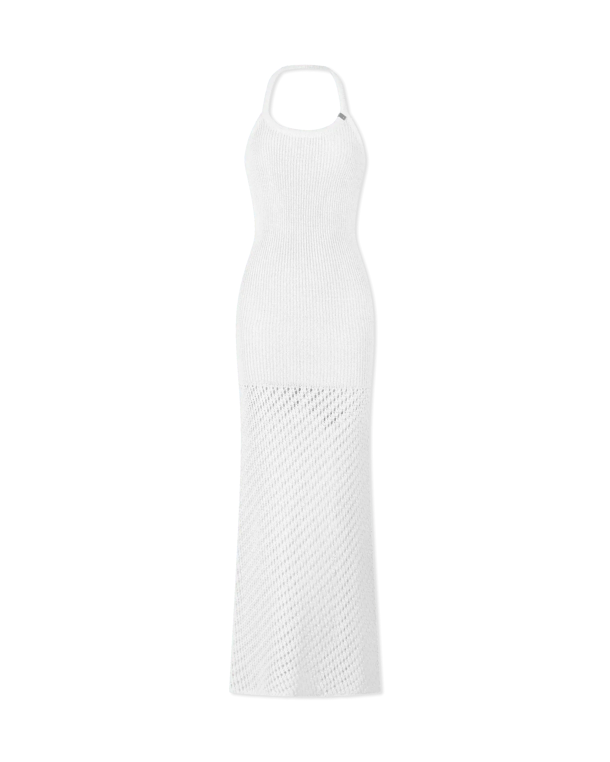 Crochet Halterneck Maxi Dress - DIHSAN