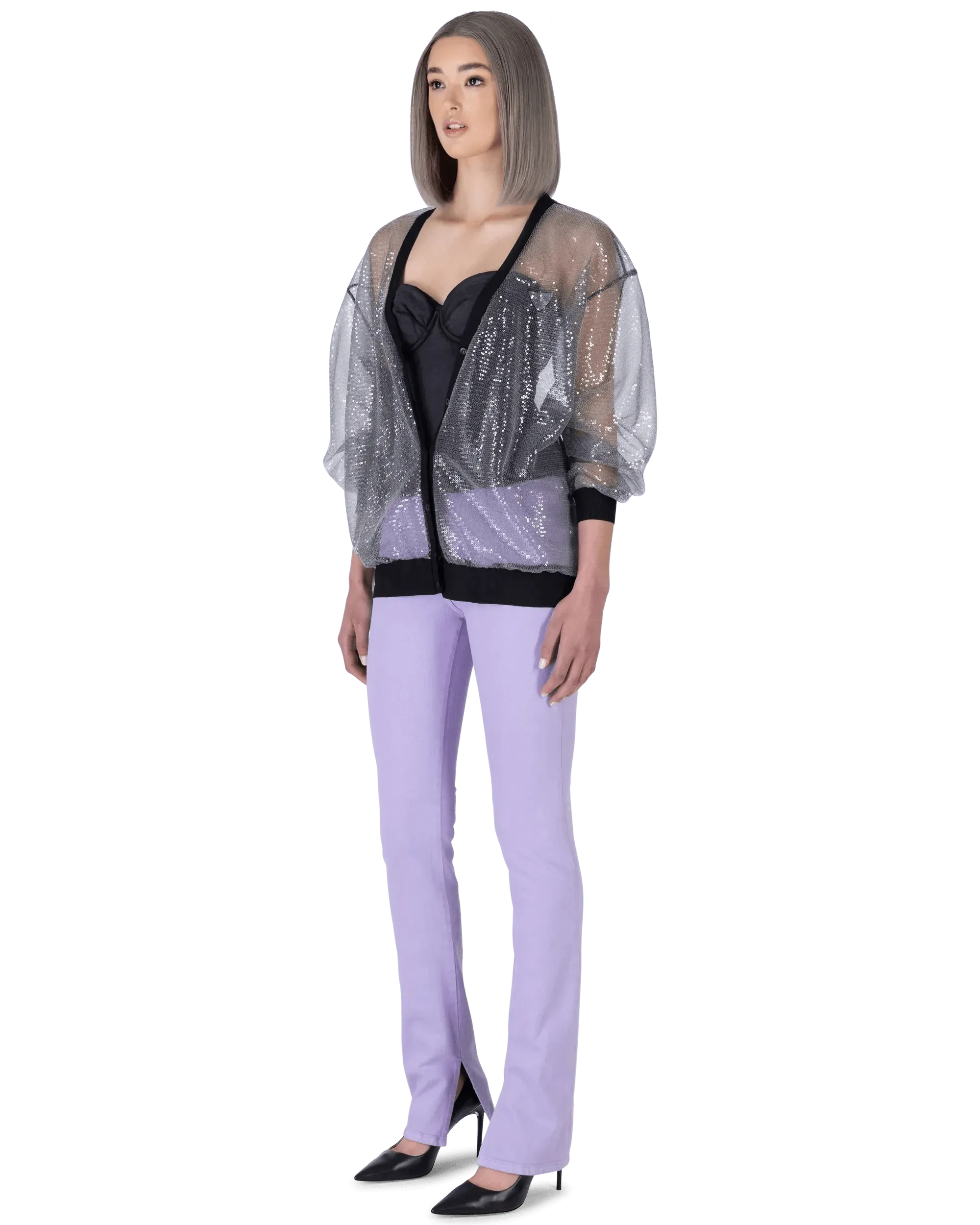 Spliced Hem 5 Pocket Jeans - DIHSAN