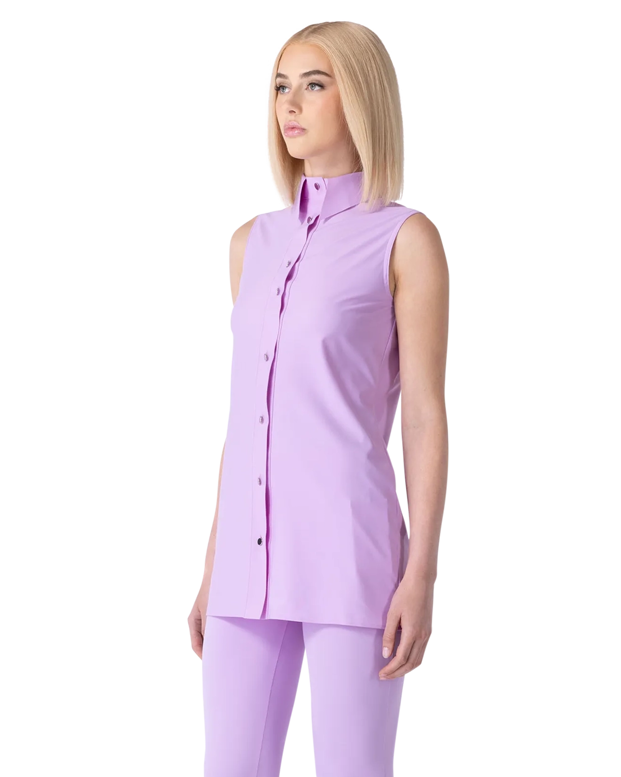 Sleeveless Rea Shirt Mini Dress