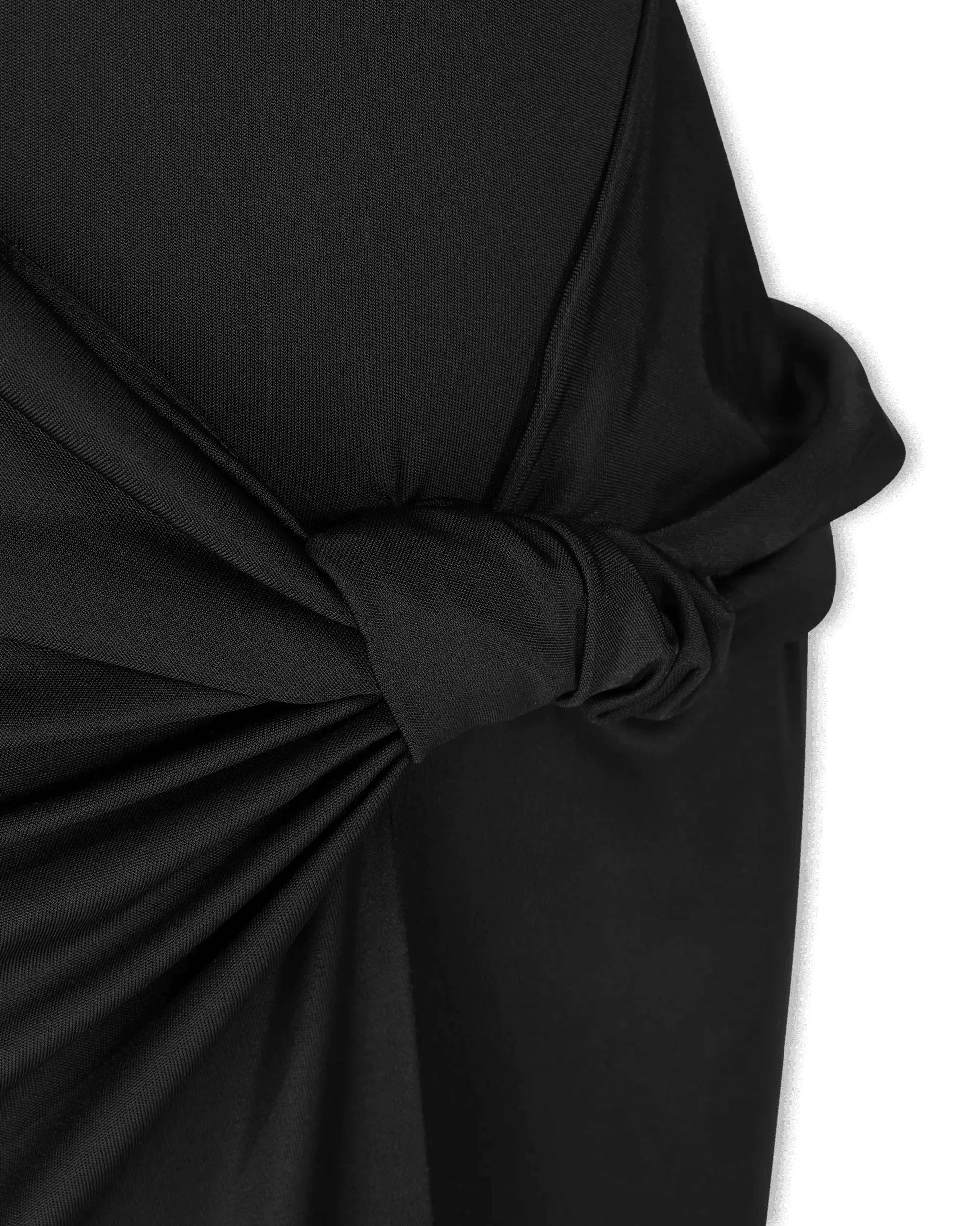 Halter Front Knotted Maxi Dress - DIHSAN