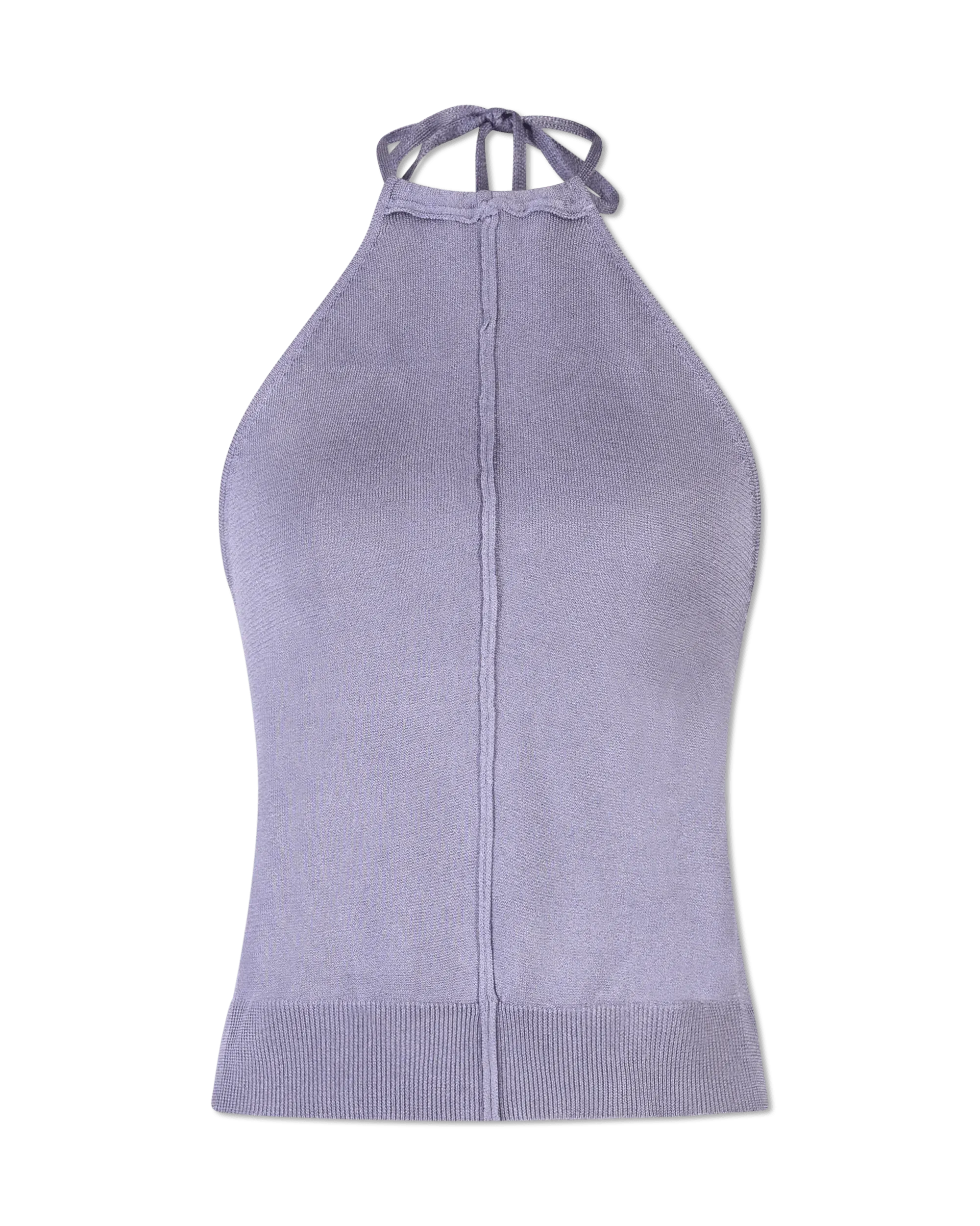Backless Butterfly Halter Knit Top - DIHSAN