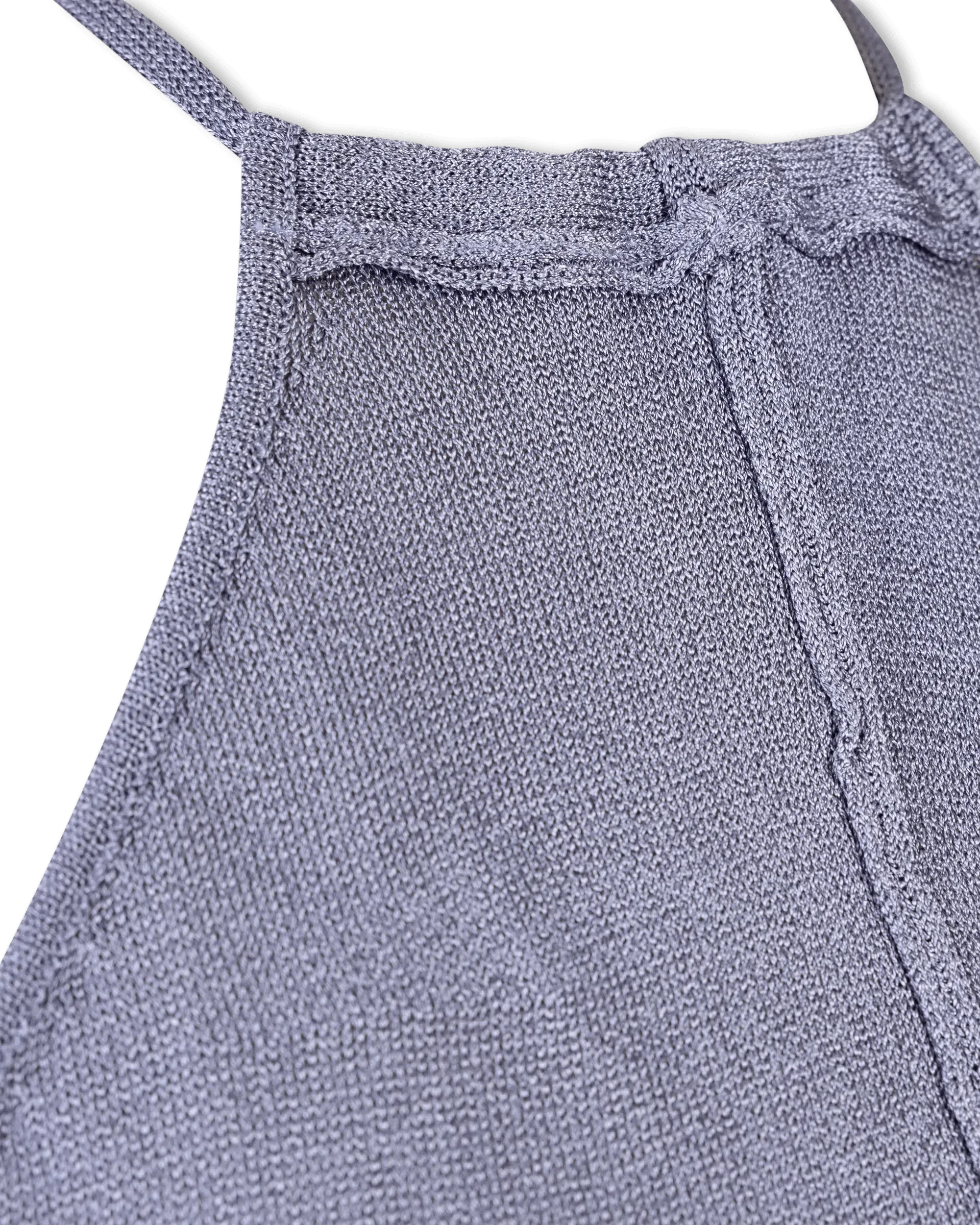 Backless Butterfly Halter Knit Top - DIHSAN