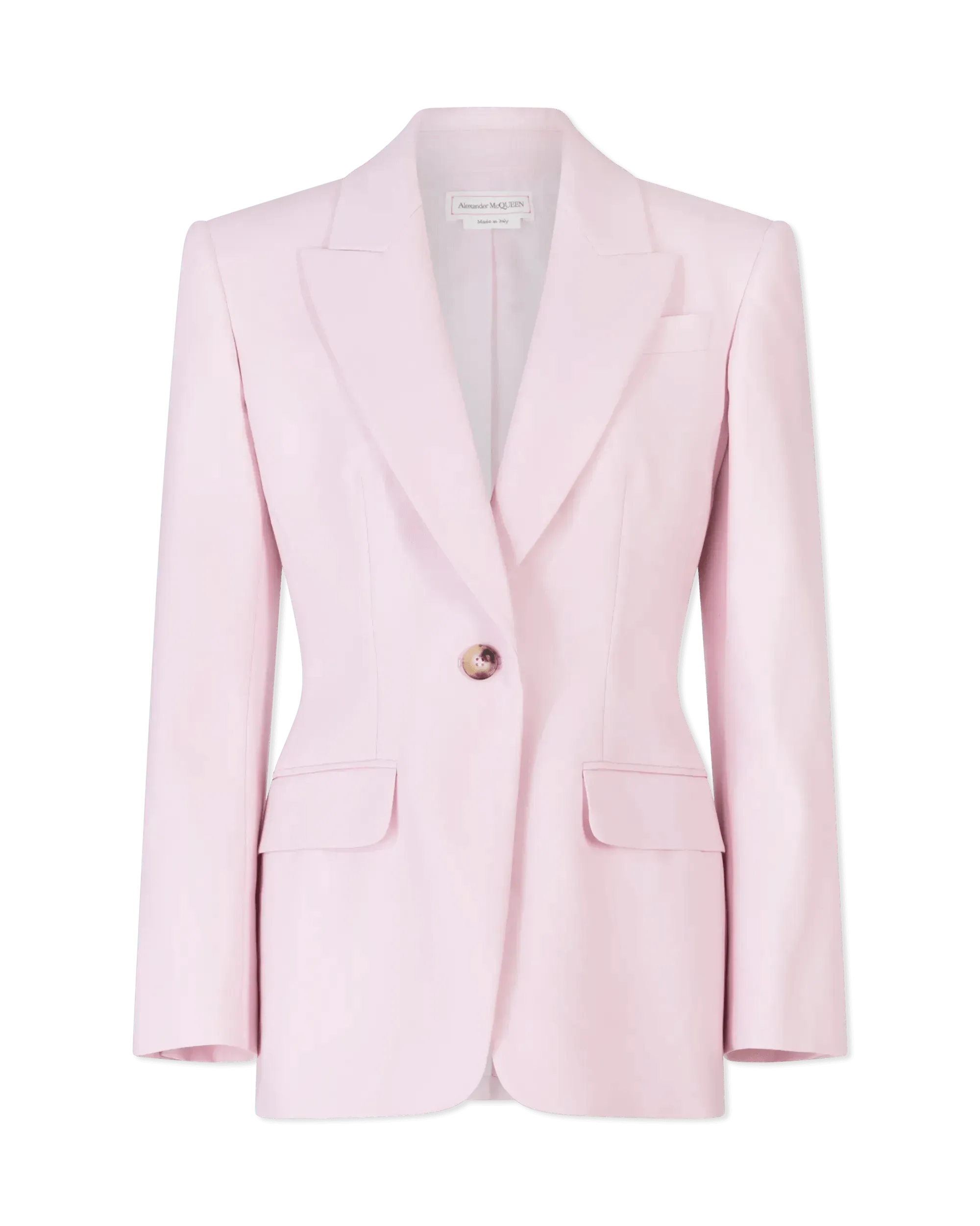 Wool One-Button Drop Jacket - DIHSAN