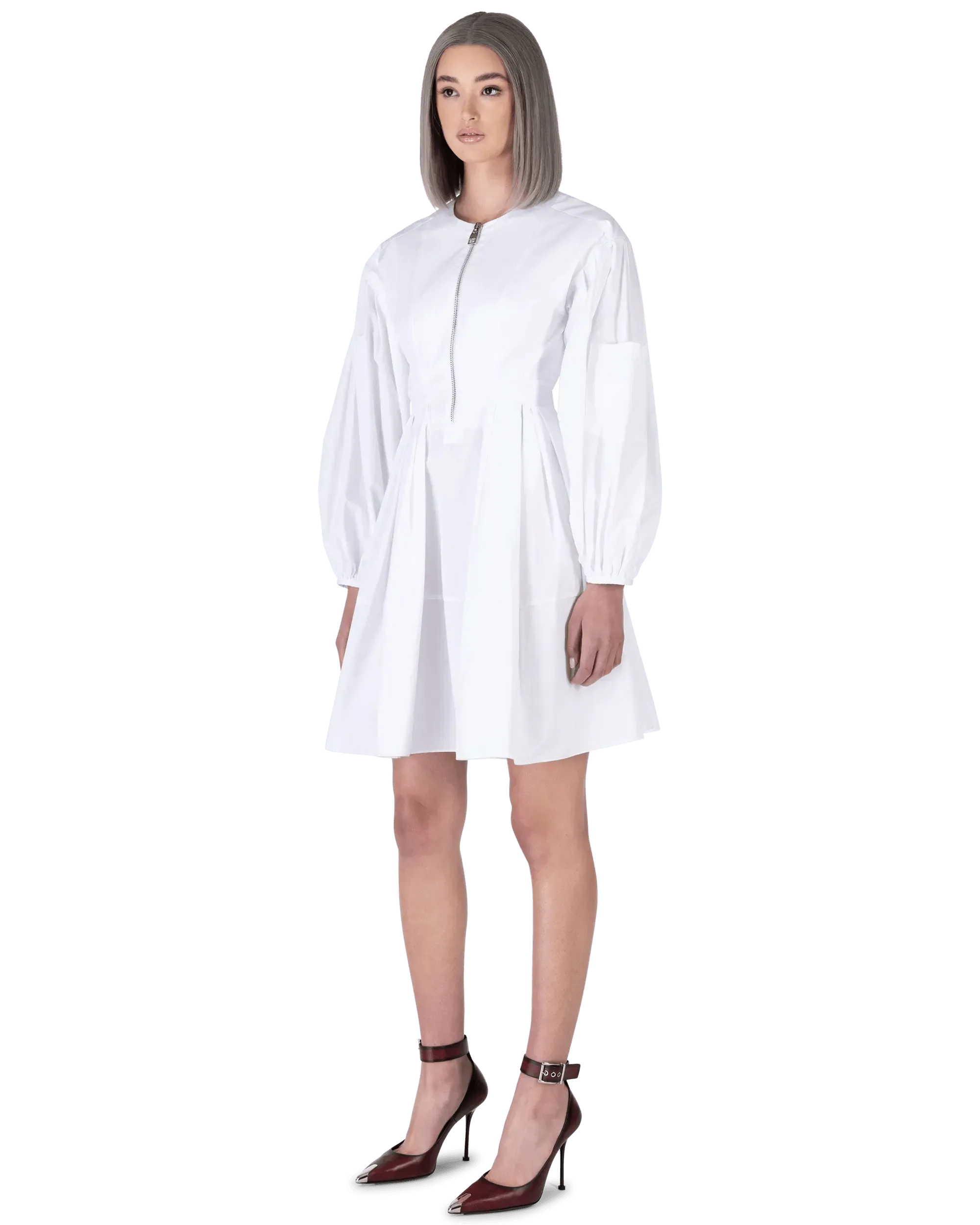 Organic Heavy Poplin Drop Cocoon Dress - DIHSAN