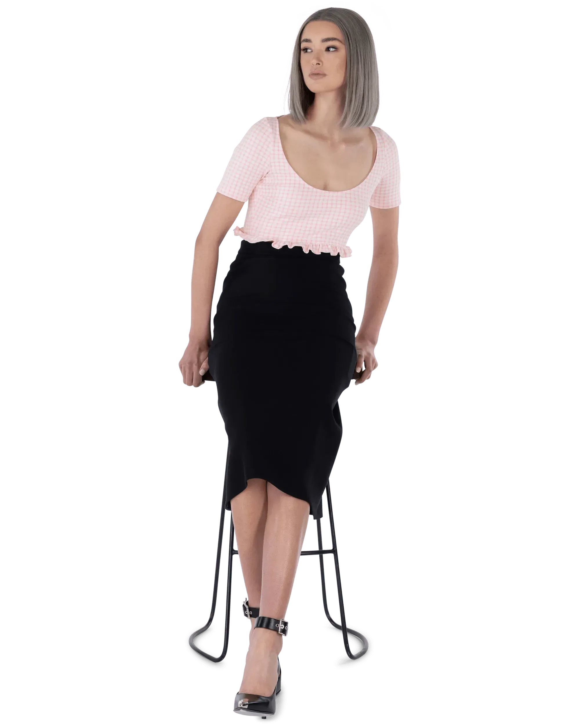 Punk Ankle Strap Pump - DIHSAN